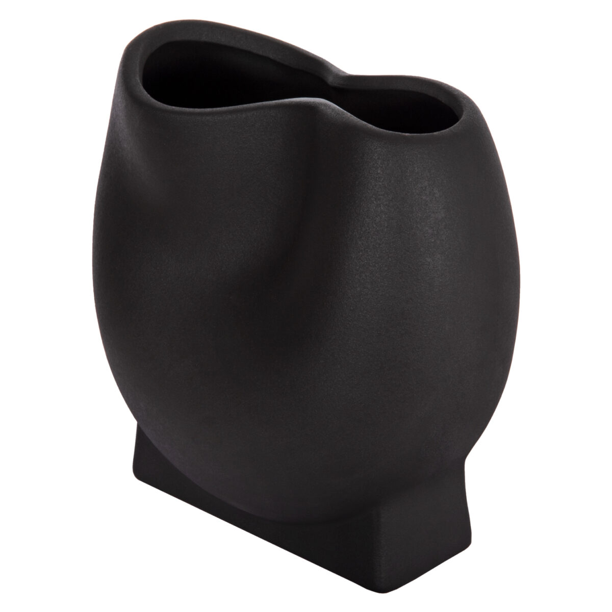 ΕΠΙΤΡΑΠΕΖΙΟ ΚΕΡΑΜΙΚΟ ΔΙΑΚΟΣΜΗΤΙΚΟ GLAΖΕ HM4610.02 ΜΑΥΡΟ ΜΑΤ 26x14x25Υεκ - Image 4