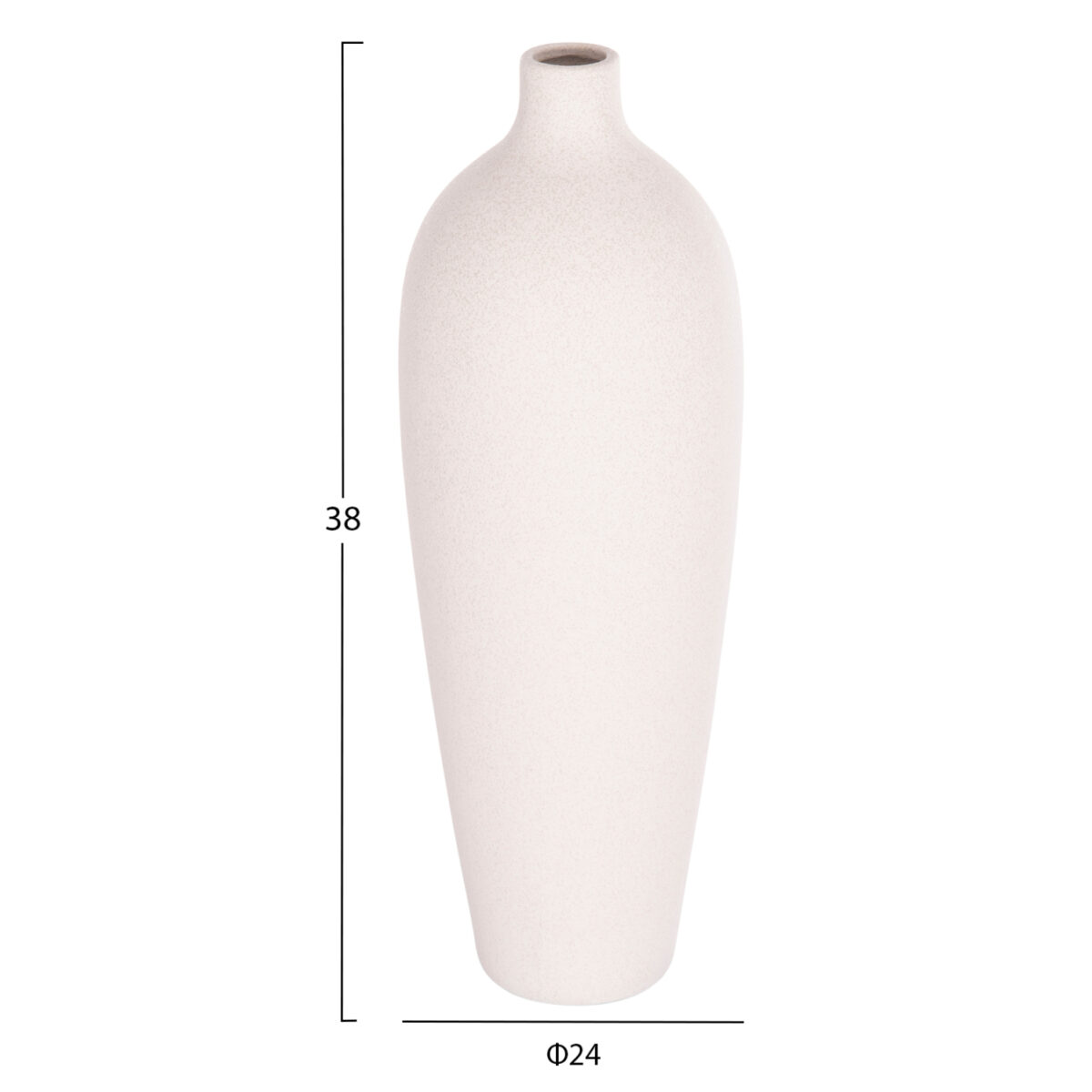 ΕΠΙΤΡΑΠΕΖΙΟ ΚΕΡΑΜΙΚΟ ΔΙΑΚΟΣΜΗΤΙΚΟ GALAD HM4624.01 ΥΠΟΛΕΥΚΟ ΚΡΥΣΤΑΛΛΙΚΟ Φ24x70Υεκ - Image 2