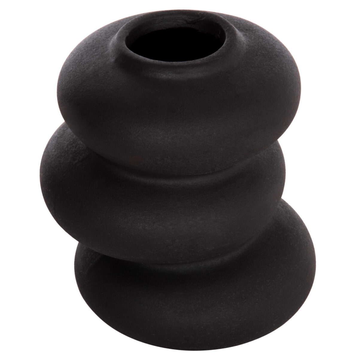 ΕΠΙΤΡΑΠΕΖΙΟ ΚΕΡΑΜΙΚΟ ΔΙΑΚΟΣΜΗΤΙΚΟ ROOK HM4628.02 ΜΑΥΡΟ ΜΑΤ Φ14x19Υεκ - Image 3