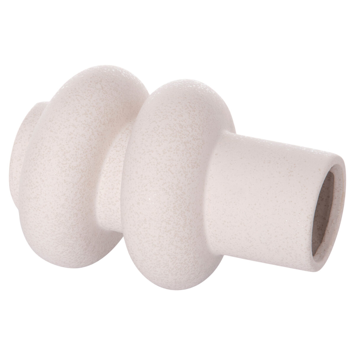 ΕΠΙΤΡΑΠΕΖΙΟ ΚΕΡΑΜΙΚΟ ΔΙΑΚΟΣΜΗΤΙΚΟ ROOK HM4627.01 ΥΠΟΛΕΥΚΟ ΚΡΥΣΤΑΛΛΙΚΟ Φ16x25,5Υεκ - Image 4