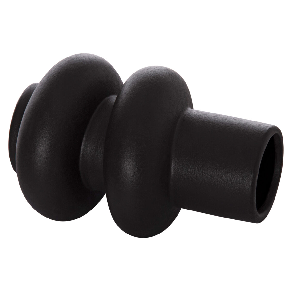 ΕΠΙΤΡΑΠΕΖΙΟ ΚΕΡΑΜΙΚΟ ΔΙΑΚΟΣΜΗΤΙΚΟ ROOK HM4627.02 ΜΑΥΡΟ ΜΑΤ Φ16x25,5Υεκ - Image 4