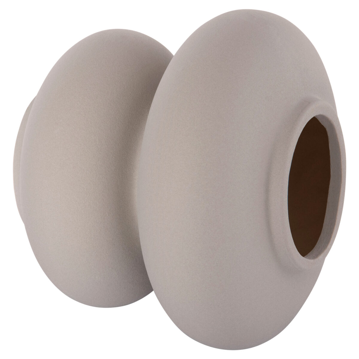 ΕΠΙΤΡΑΠΕΖΙΟ ΚΕΡΑΜΙΚΟ ΔΙΑΚΟΣΜΗΤΙΚΟ ROOK HM4629.03 ΓΚΡΙ ΜΑΤ Φ18x17Υεκ - Image 4