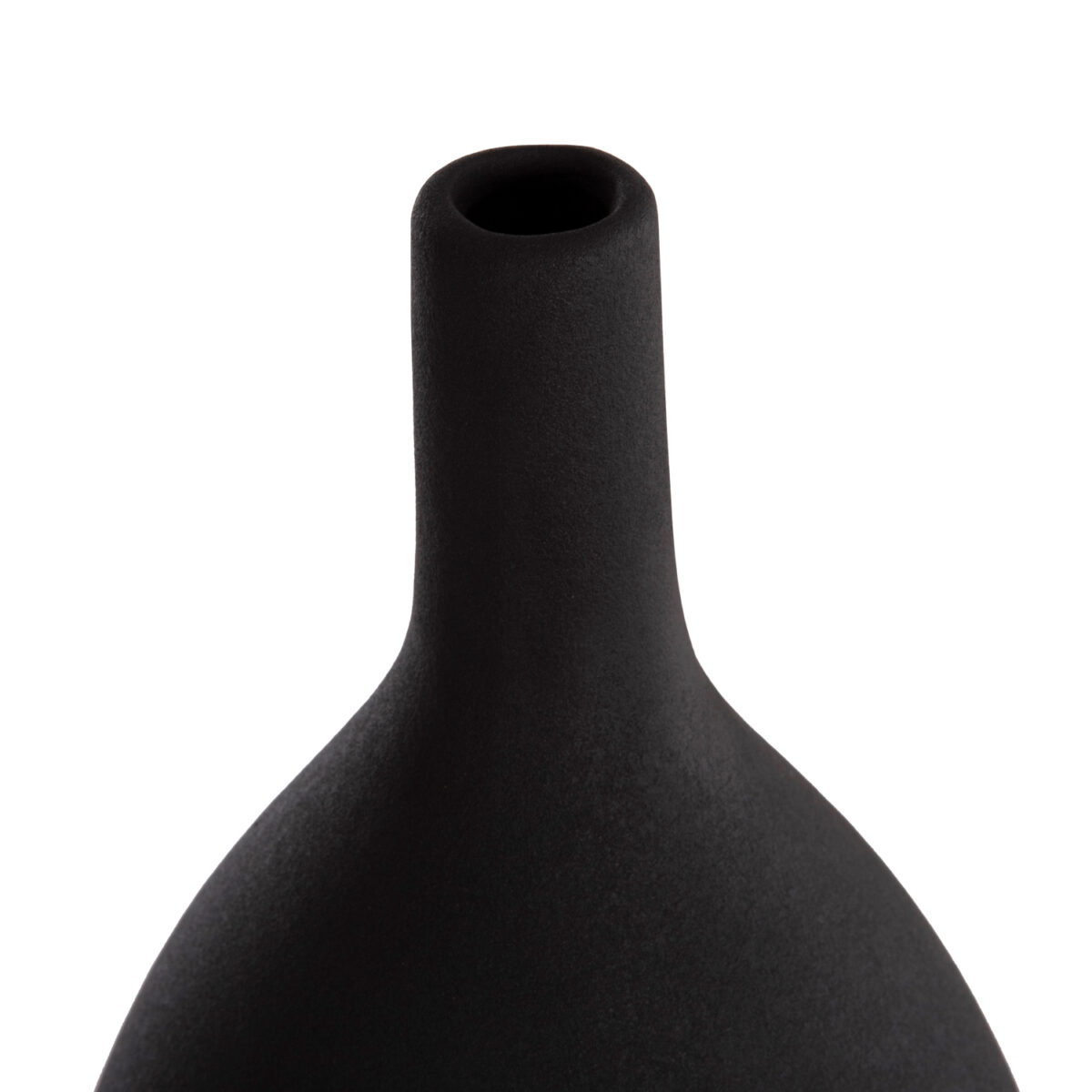 ΕΠΙΤΡΑΠΕΖΙΟ ΚΕΡΑΜΙΚΟ ΔΙΑΚΟΣΜΗΤΙΚΟ GALAD HM4633.02 ΜΑΥΡΟ ΜΑΤ Φ18x49Υ εκ. - Image 5