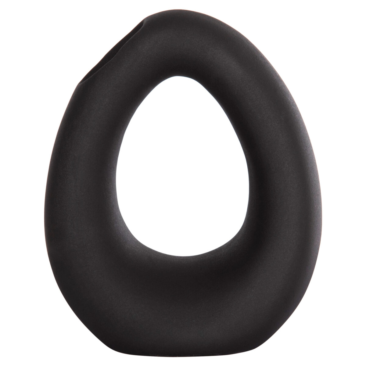 ΕΠΙΤΡΑΠΕΖΙΟ ΚΕΡΑΜΙΚΟ ΔΙΑΚΟΣΜΗΤΙΚΟ ELLIPTO HM4644.02 ΜΑΥΡΟ ΜΑΤ 16,5x9x20Υεκ - Image 3