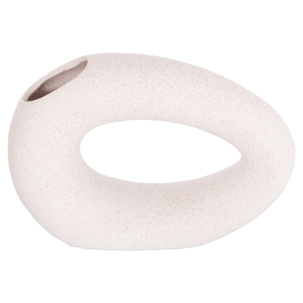 ΕΠΙΤΡΑΠΕΖΙΟ ΚΕΡΑΜΙΚΟ ΔΙΑΚΟΣΜΗΤΙΚΟ ELLIPTO HM4645.01 ΥΠΟΛΕΥΚΟ ΚΡΥΣΤΑΛΛΙΚΟ 23x8x16Υεκ - Image 3