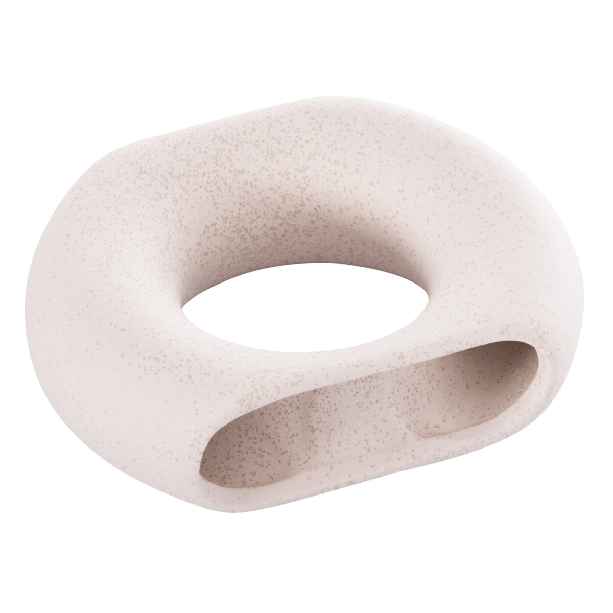 ΕΠΙΤΡΑΠΕΖΙΟ ΚΕΡΑΜΙΚΟ ΔΙΑΚΟΣΜΗΤΙΚΟ ELLIPTO HM4646.01 ΥΠΟΛΕΥΚΟ ΚΡΥΣΤΑΛΛΙΚΟ 18x6,5x14Υεκ - Image 5