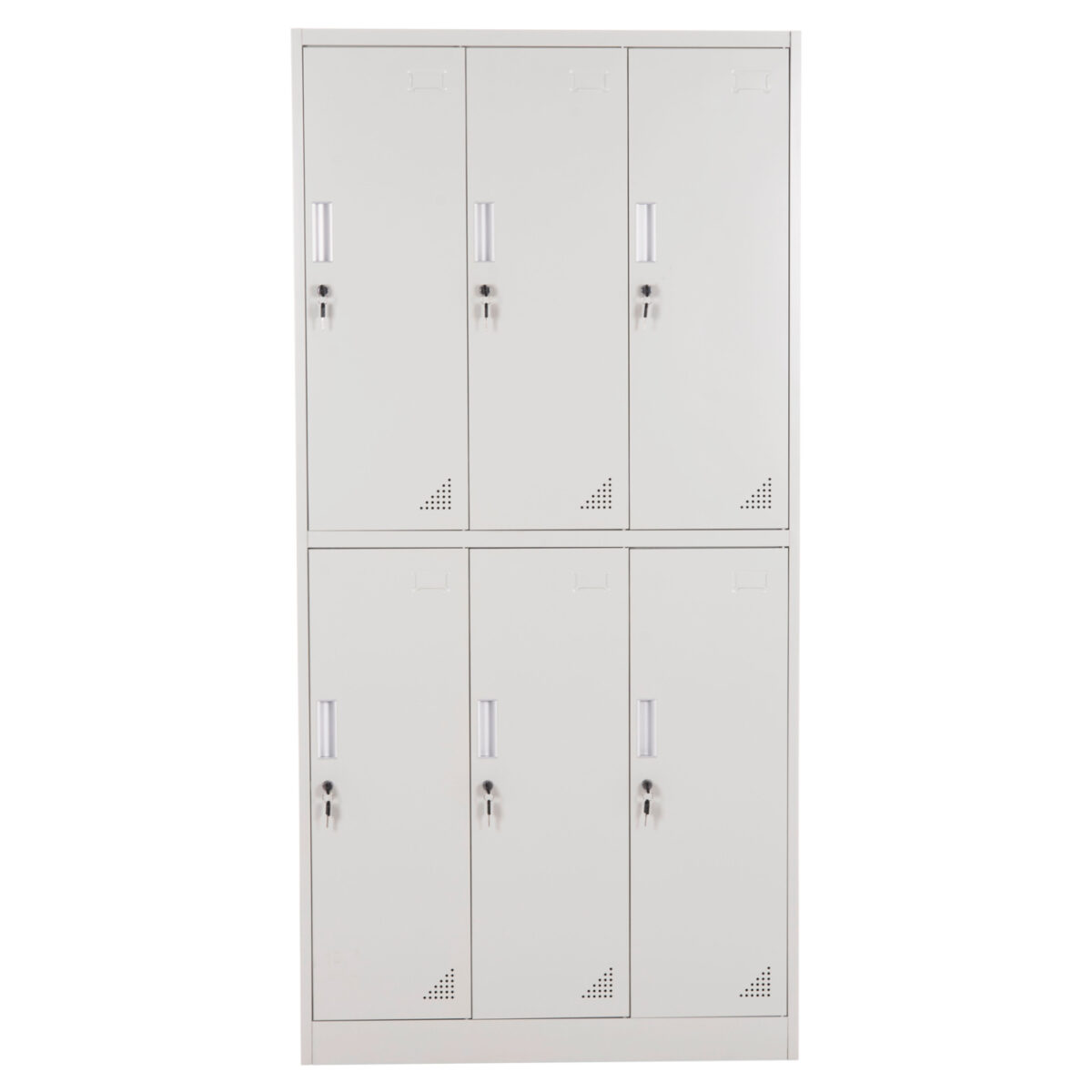 ΦΟΡΙΑΜΟΣ ΜΕΤΑΛΛΙΚΟΣ BRAILA HM5546.11 6 ΝΤΟΥΛΑΠΑΚΙΑ ΜΕ ΚΛΕΙΔΑΡΙΕΣ-ΓΚΡΙ 90x45x185Υεκ. - Image 4