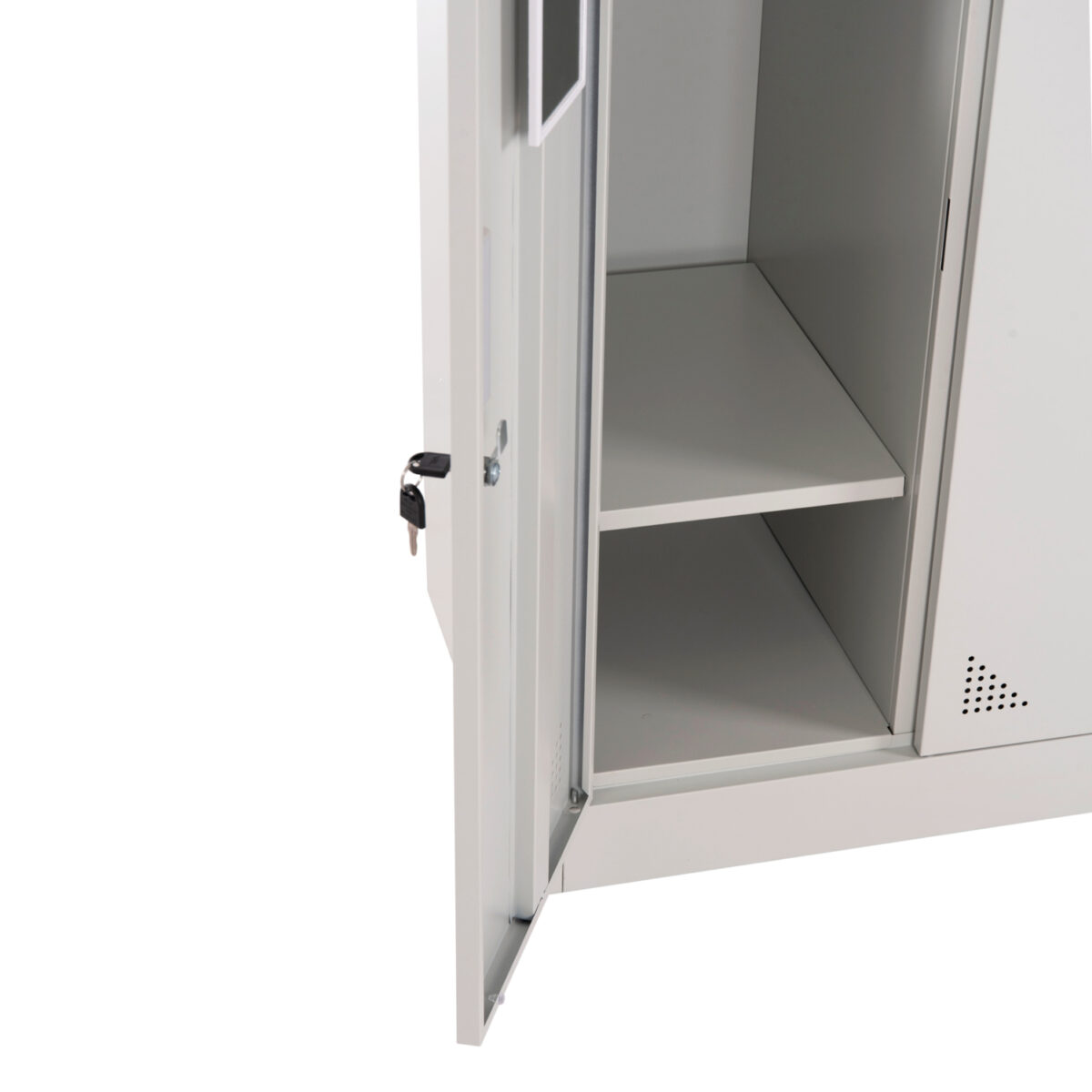 ΦΟΡΙΑΜΟΣ ΜΕΤΑΛΛΙΚΟΣ BRAILA HM5546.11 6 ΝΤΟΥΛΑΠΑΚΙΑ ΜΕ ΚΛΕΙΔΑΡΙΕΣ-ΓΚΡΙ 90x45x185Υεκ. - Image 8