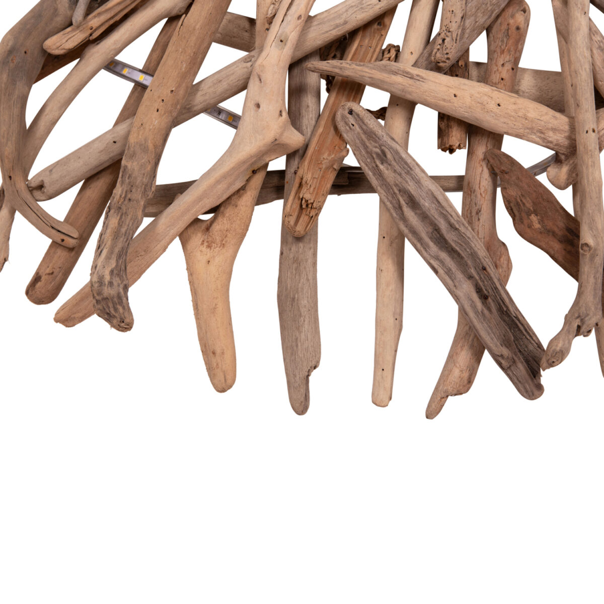 ΦΩΤΙΖΟΜΕΝΟ ΔΙΑΚΟΣΜΗΤΙΚΟ ΤΟΙΧΟΥ DREAMER HM4422 DRIFTWOOD ΜΕ ΤΑΙΝΙΑ LED Φ90x7(πάχος)εκ - Image 4