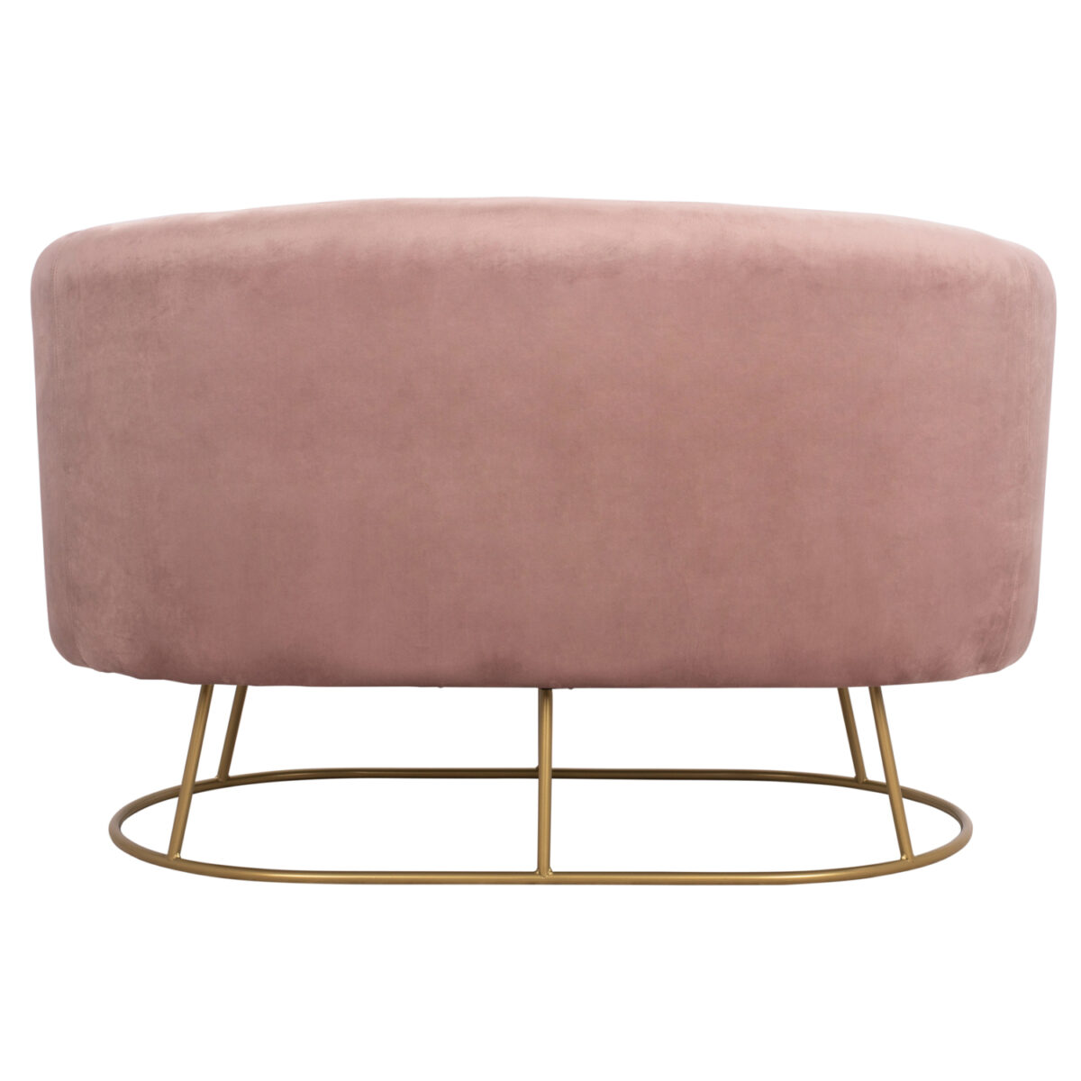 ΚΑΝΑΠΕΣ 2ΘΕΣΙΟΣ ARIEN HM8492.02 ΑΠΟ ΒΕΛΟΥΔΟ ΣΑΠΙΟ ΜΗΛΟ ΜΕ ΧΡΥΣΗ ΒΑΣΗ 125X80X84Y εκ. - Image 4