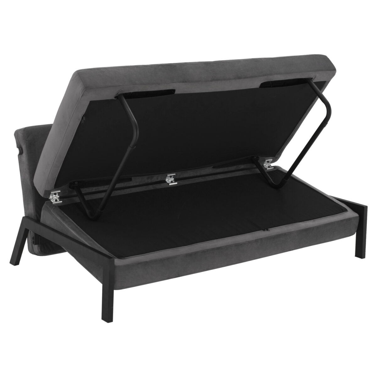 ΚΑΝΑΠΕΣ ΚΡΕΒΑΤΙ ΒΕΛΟΥΔΟ ΓΚΡΙ 2½ ΘΕΣΙΟΣ HM3079.11 151x92x66Υ εκ. - Image 8