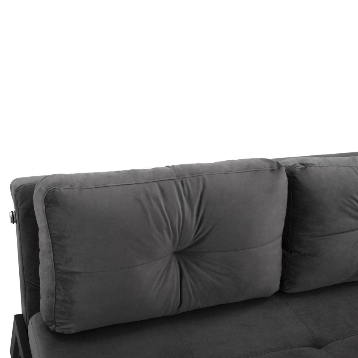 ΚΑΝΑΠΕΣ ΚΡΕΒΑΤΙ ΒΕΛΟΥΔΟ ΓΚΡΙ 2½ ΘΕΣΙΟΣ HM3079.11 151x92x66Υ εκ. - Image 9