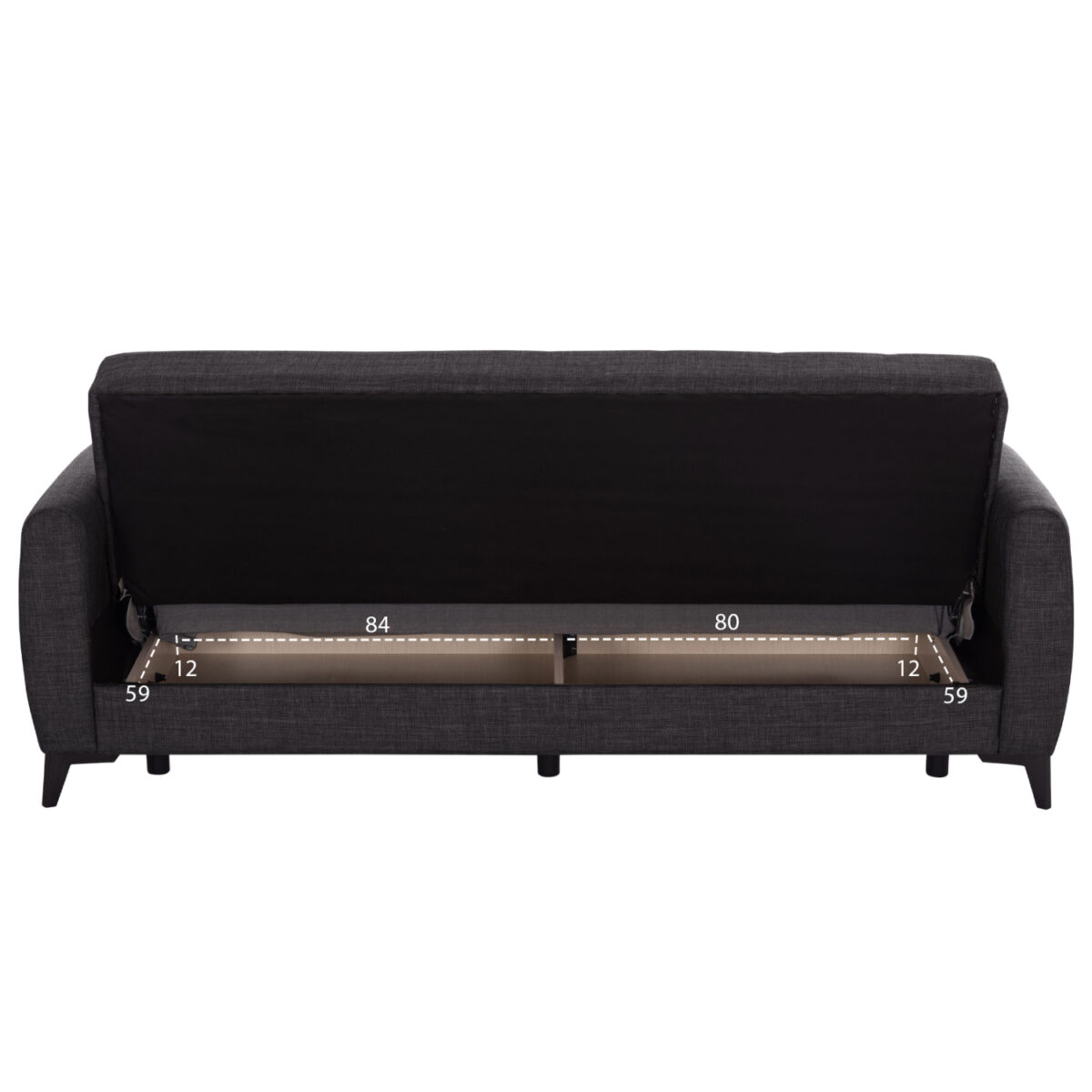 kanapes-krebati-me-apothchoro-trithesios-4 ΚΑΝΑΠΕΣ ΚΡΕΒΑΤΙ ΜΕ ΑΠΟΘ.ΧΩΡΟ TΡΙΘΕΣΙΟΣ NIKKO HM3292.01 ΓΚΡΙ ΥΦΑΣΜΑ 209x76x83Υεκ. - Image 5