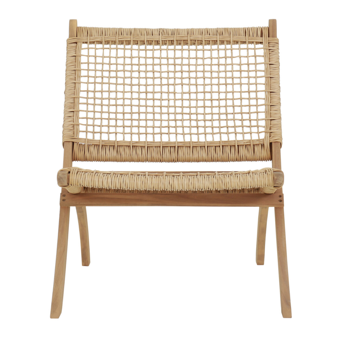 ΚΑΡΕΚΛΑ ΑΝΑΔΙΠΛΟΥΜΕΝΗ FERMO HM6243.01 ΞΥΛΟ ΑΚΑΚΙΑΣ ΦΥΣΙΚΟ-ΣΥΝΘ.WICKER 60x76x72Υεκ. - Image 2