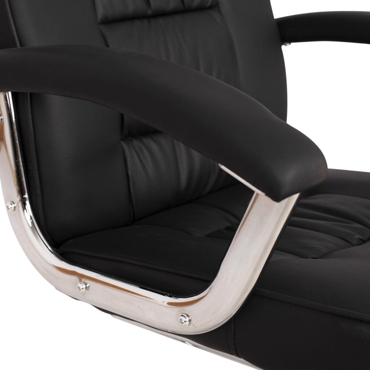 ΚΑΡΕΚΛΑ ΣΥΝΕΡΓΑΣΙΑΣ AMBREY HM1114 ΜΕ ΜΑΥΡΟ PU ΜΕ ΒΑΣΗ ΧΡΩΜΙΟΥ 61.5x62x98 cm. - Image 8