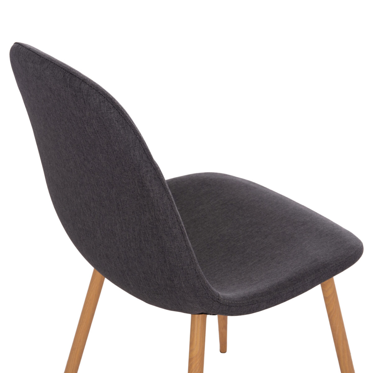 ΚΑΡΕΚΛΑ LEONARDO HM00100.10  ΜΕ ΜΕΤΑΛΛΙΚΑ ΠΟΔΙΑ & ΥΦΑΣΜΑ ΓΚΡΙ  45x51.5x85Υεκ. - Image 9