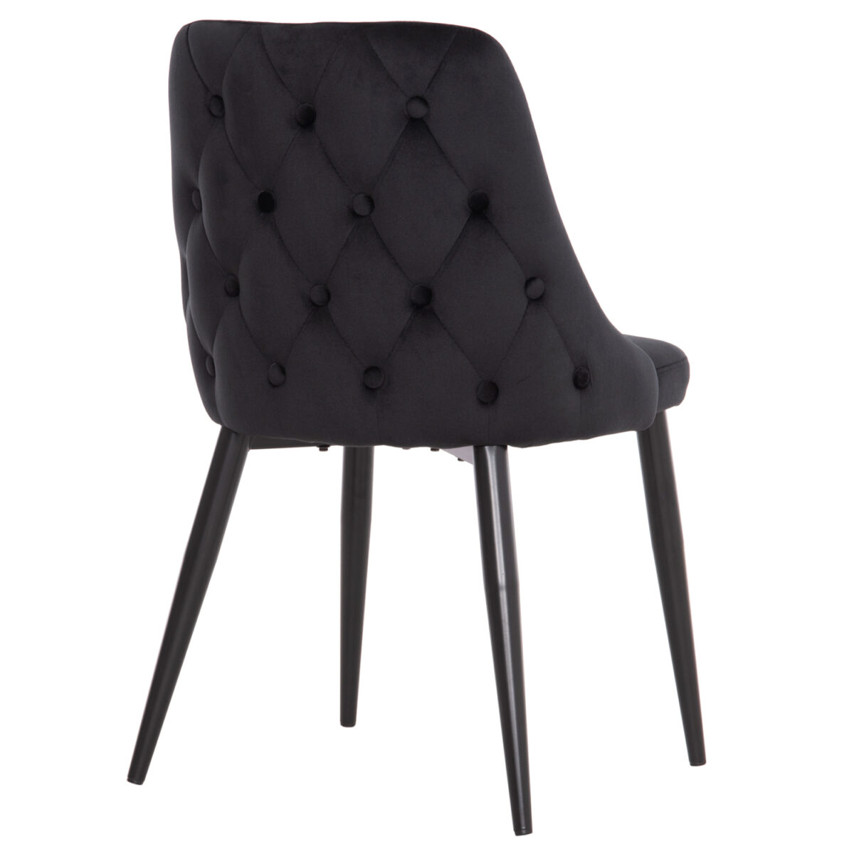 ΚΑΡΕΚΛΑ SERENITY HM8527.14 ΒΕΛΟΥΔΟ ΜΑΥΡΟ ΜΕ ΜΑΥΡΑ ΜΕΤΑΛΛΙΚΑ ΠΟΔΙΑ 51x54x83,5Υεκ. - Image 5