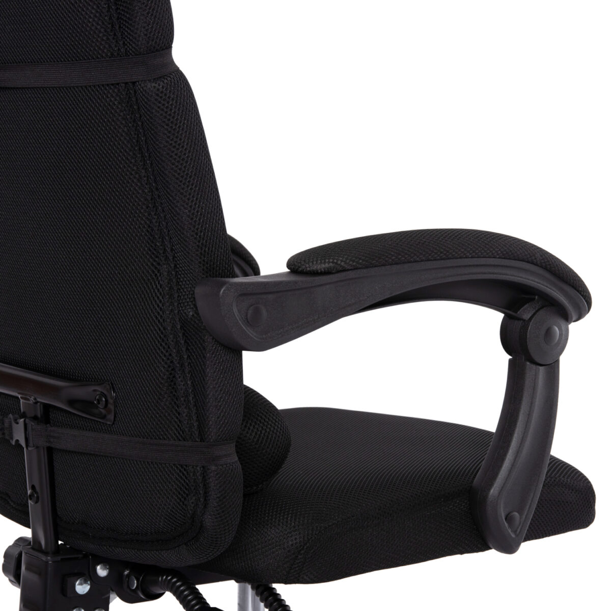 ΚΑΡΕΚΛΑ ΓΡΑΦΕΙΟΥ CRONER HM1196.01 ΜΑΥΡΟ MESH-ΜΕΤΑΛ.ΒΑΣΗ-NYLON ΣΚΕΛΕΤΟΣ 58x99x120Υεκ. - Image 9