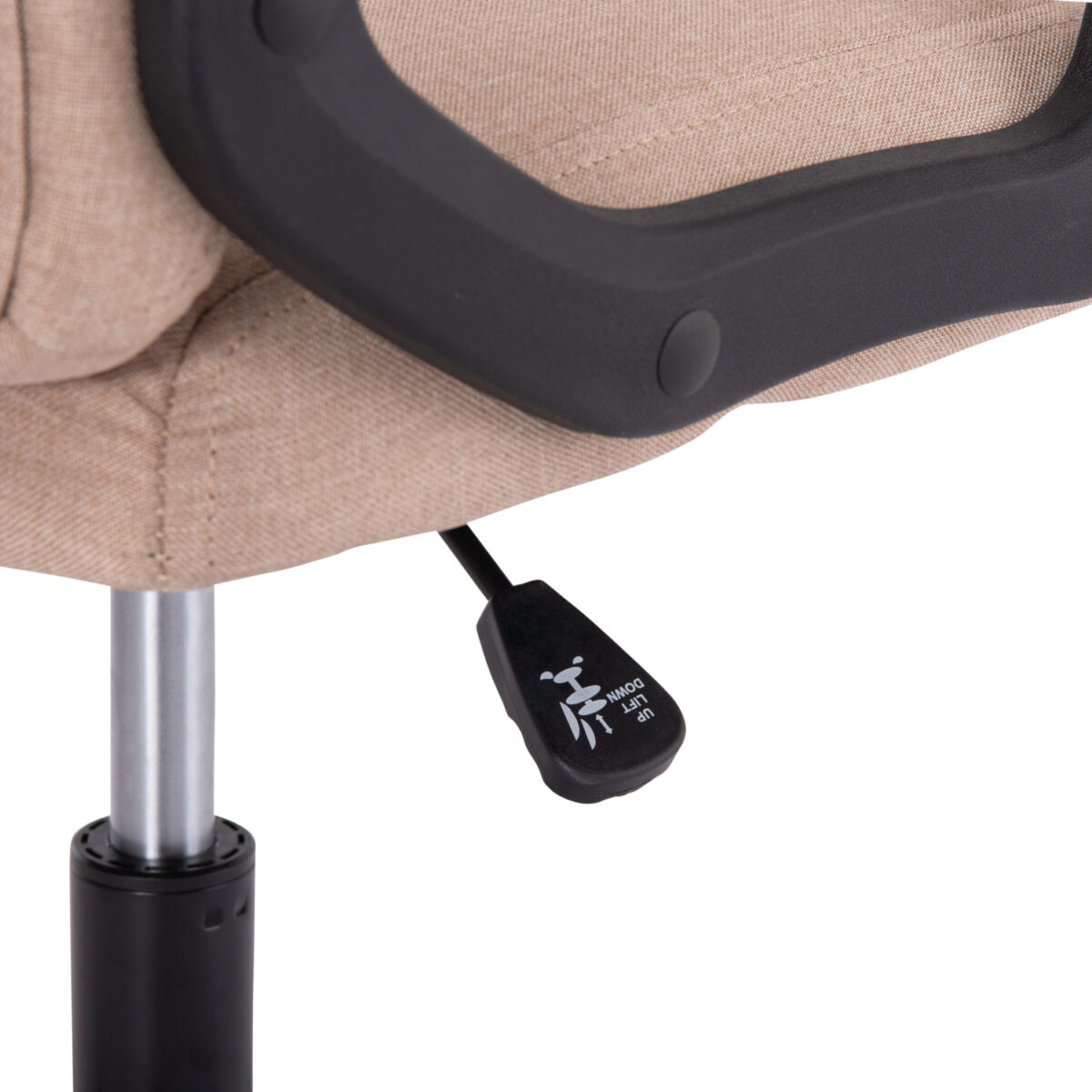 karekla-grafeioy-fb9119913-mpez-yfasma-m-8 ΚΑΡΕΚΛΑ ΓΡΑΦΕΙΟΥ NIMBLE HM1199.13 ΜΠΕΖ ΥΦΑΣΜΑ-ΜΑΥΡΟΣ ΣΚΕΛΕΤΟΣ&ΒΑΣΗ NYLON 59x64x122Υεκ - Image 9