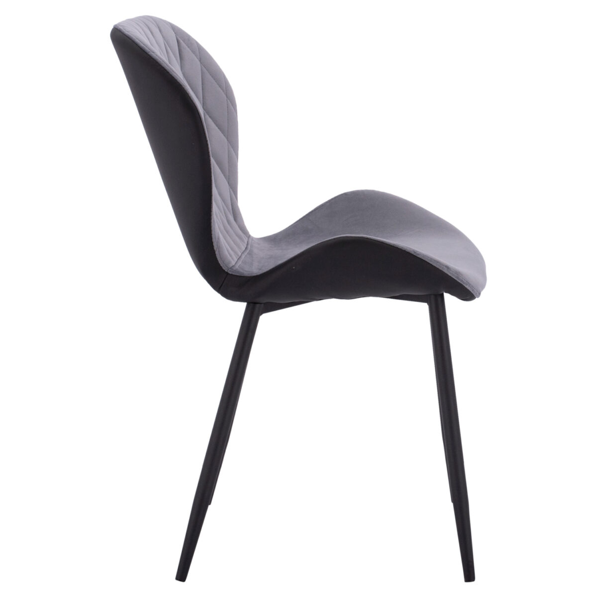 ΚΑΡΕΚΛΑ ADALYN ΜΕ ΜΑΥΡΟ PU ΚΑΙ ΓΚΡΙ ΒΕΛΟΥΔΟ HM8729.01 51x58x82Υ εκ. - Image 4