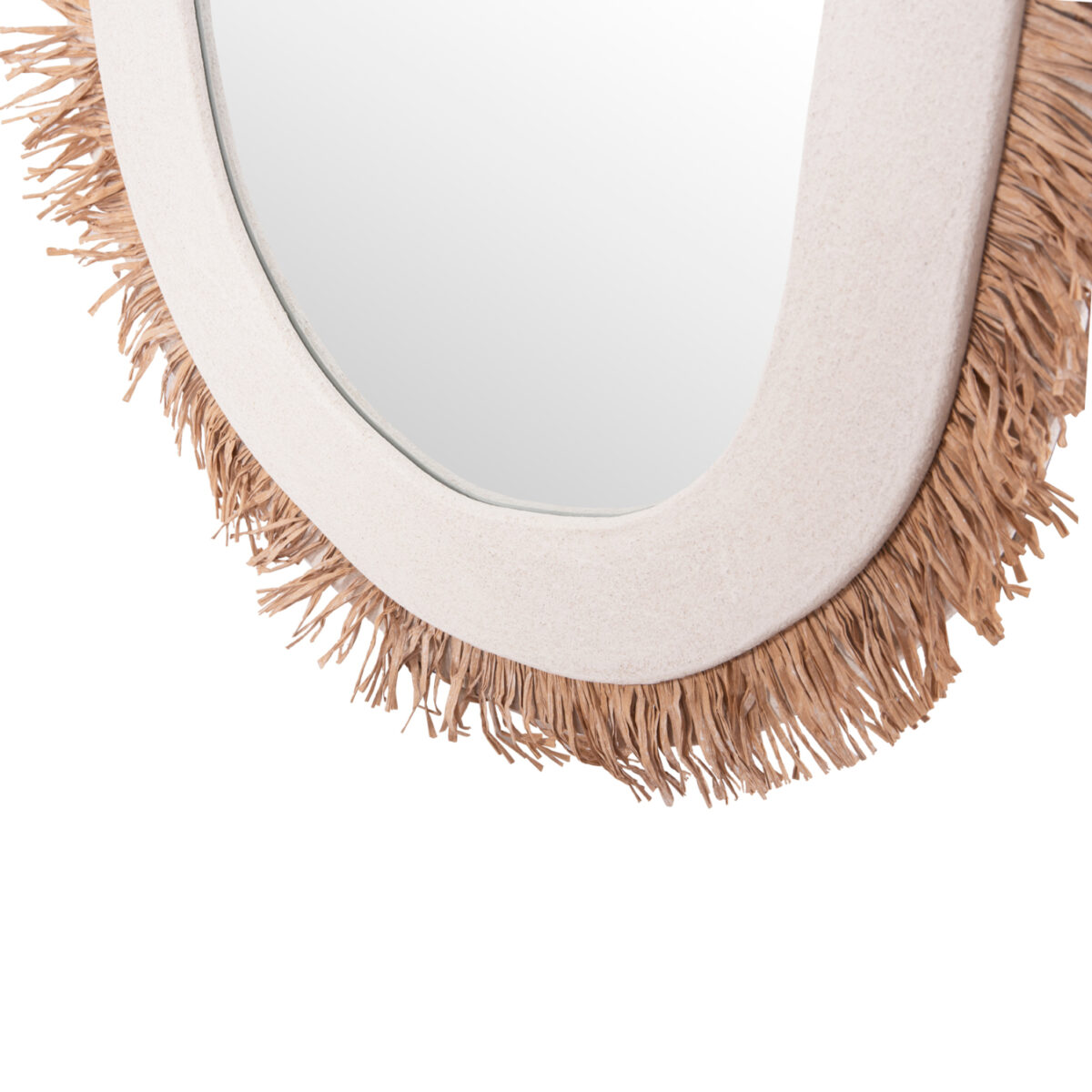 ΚΑΘΡΕΠΤΗΣ ΤΟΙΧΟΥ ΣΕΙΡΑ SANTORINI HM4526 MDF ΥΠΟΛΕΥΚΟ-ΔΙΑΚΟΣΜΗΣΗ ΣΕ ΜΠΕΖ 61x1,8x120Υεκ. - Image 5