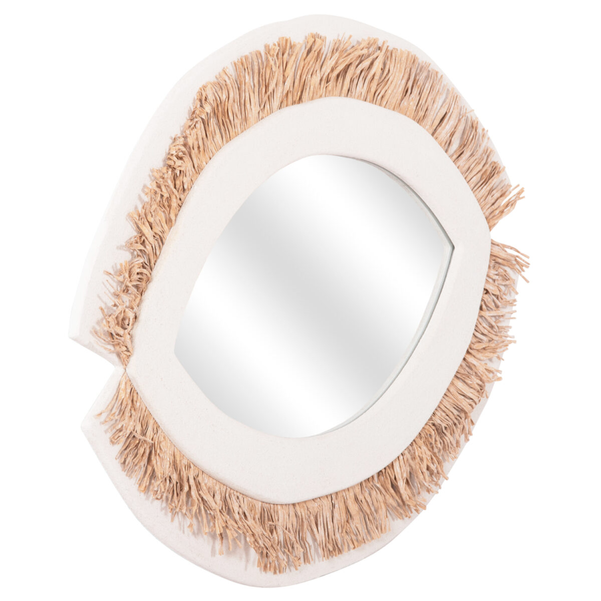 ΚΑΘΡΕΠΤΗΣ ΤΟΙΧΟΥ ΣΕΙΡΑ SANTORINI HM4529 MDF ΥΠΟΛΕΥΚΟ-ΔΙΑΚΟΣΜΗΣΗ ΣΕ ΜΠΕΖ 81x1,8x54Υεκ. - Image 3