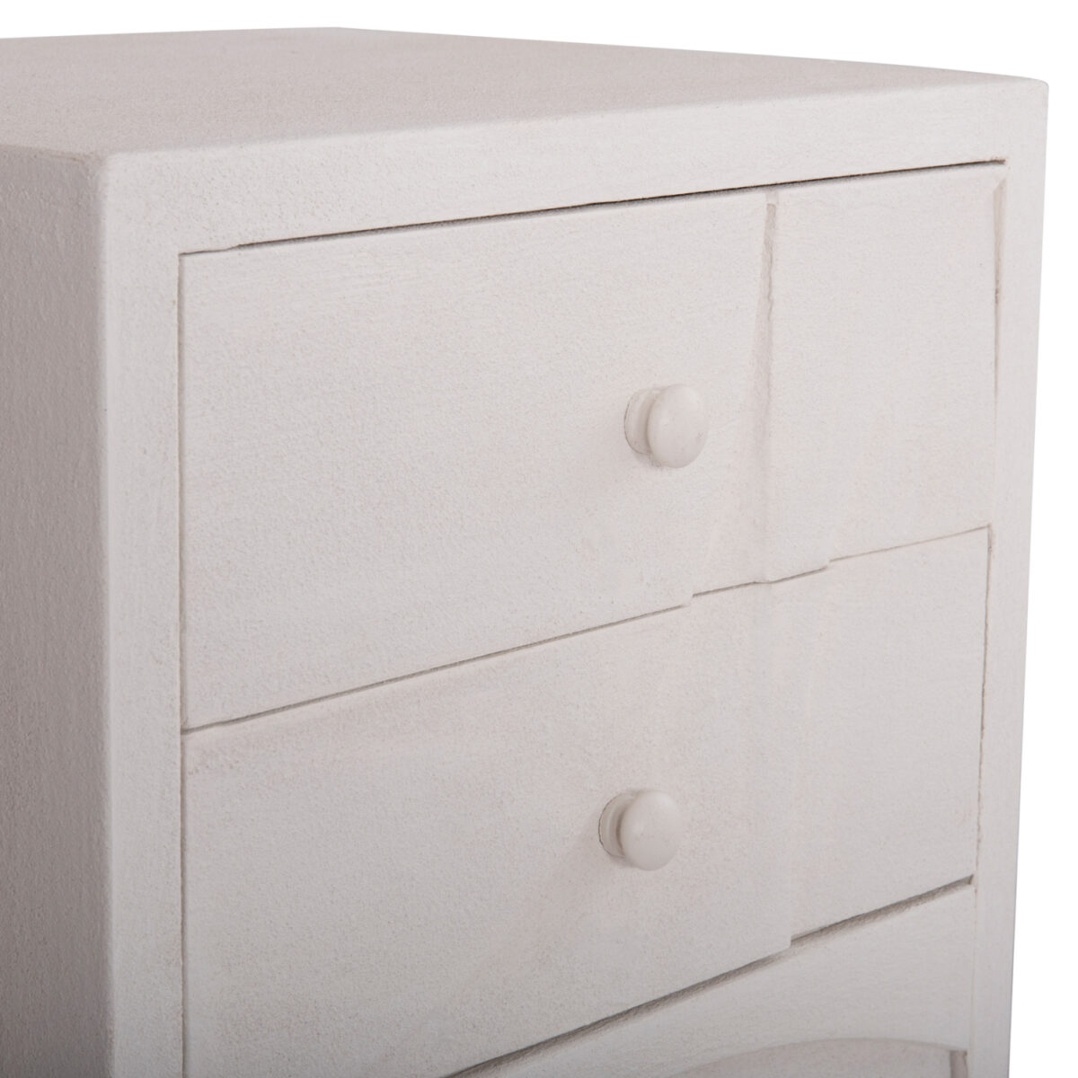 ΚΟΜΟΔΙΝΟ ΣΕΙΡΑ SANTORINI HM18047 MDF ΣΕ ΥΠΟΛΕΥΚΟ ΧΡΩΜΑ-3 ΣΥΡΤΑΡIA 48x38x55,5Υεκ. - Image 8