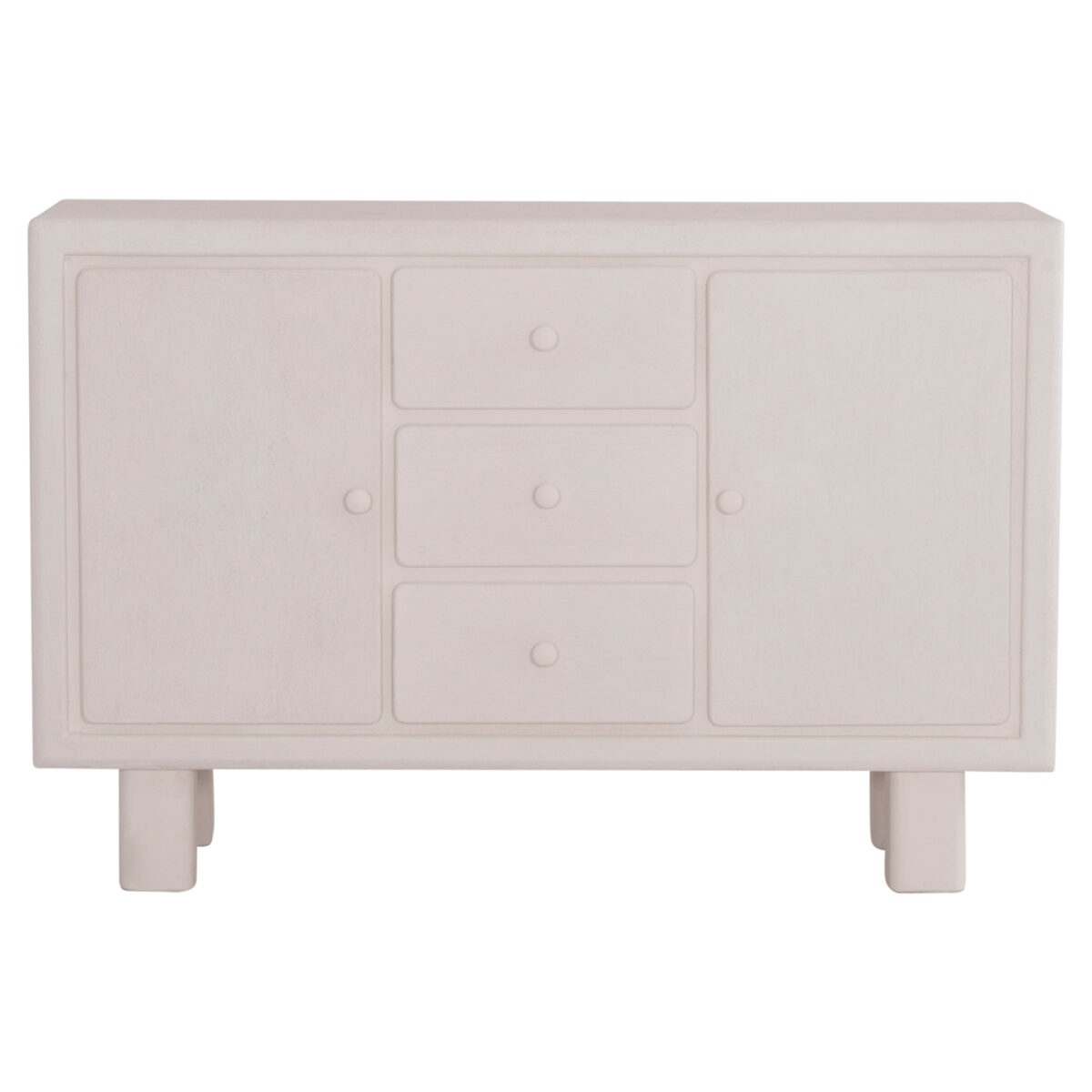 ΜΠΟΥΦΕΣ ΣΕΙΡΑ SANTORINI HM18048 MDF ΣΕ ΥΠΟΛΕΥΚΟ ΧΡΩΜΑ-3 ΣΥΡΤΑΡΙΑ & 2 ΠΟΡΤΕΣ 120x38x80Υεκ. - Image 3