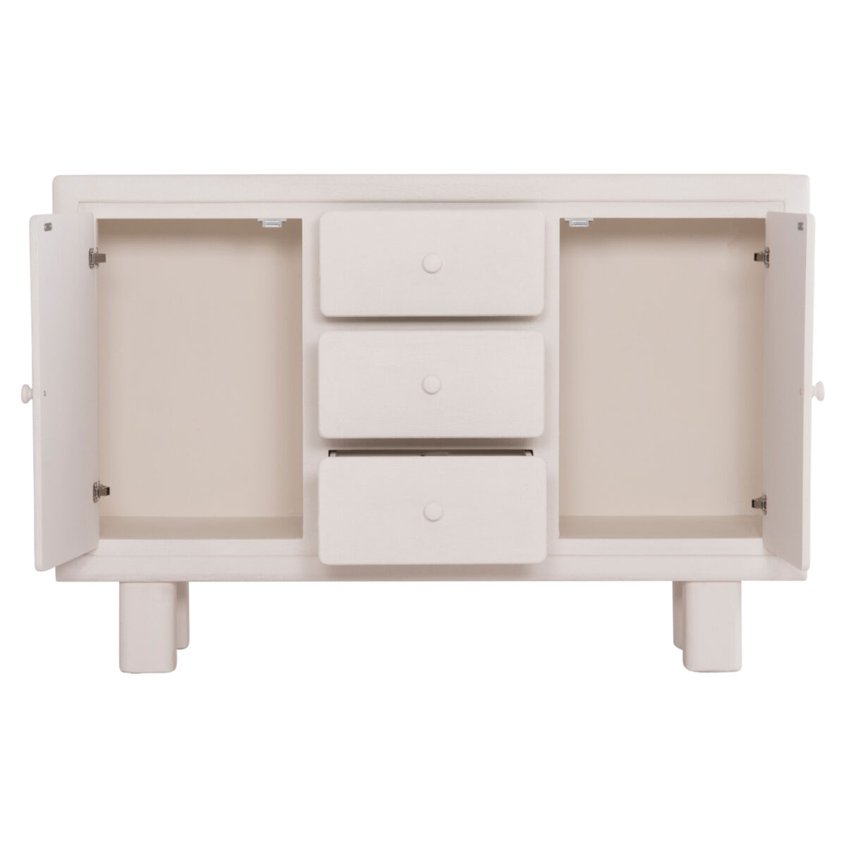 ΜΠΟΥΦΕΣ ΣΕΙΡΑ SANTORINI HM18048 MDF ΣΕ ΥΠΟΛΕΥΚΟ ΧΡΩΜΑ-3 ΣΥΡΤΑΡΙΑ & 2 ΠΟΡΤΕΣ 120x38x80Υεκ. - Image 8