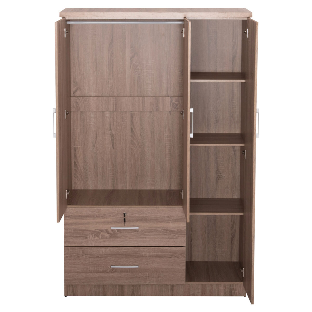 ΝΤΟΥΛΑΠΑ ΜΕ ΚΑΘΡΕΦΤΗ & ΣΥΡΤΑΡΙΑ JARRY HM2485.11 SONAMA OAK ΜΕΛΑΜΙΝΗ 119x48x183Υεκ - Image 4