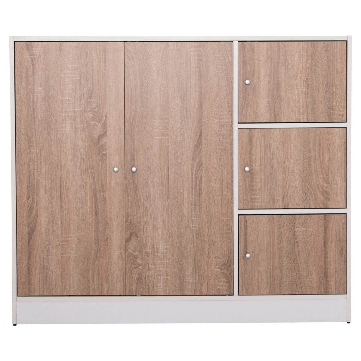 ΝΤΟΥΛΑΠΙ ΜΕ 4 ΑΠΟΘ.ΧΩΡΟΥΣ MATIN HM2480.01 SONAMA OAK-ΛΕΥΚΗ ΜΕΛΑΜΙΝΗ 117x39,5x99,5Υεκ - Image 3