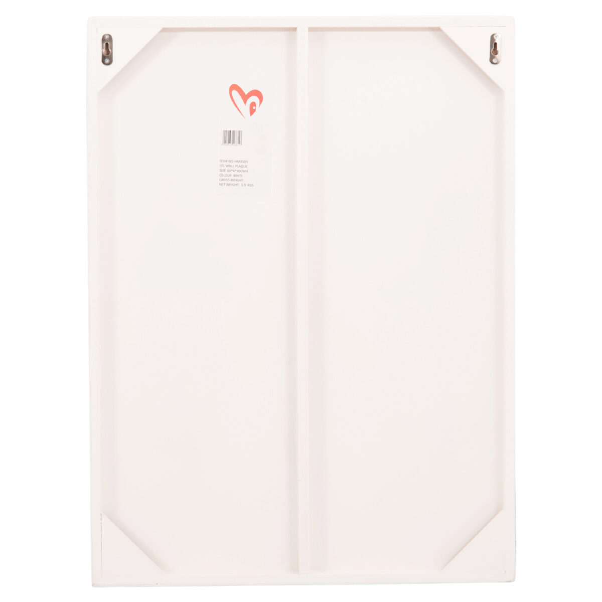 ΠΙΝΑΚΑΣ ΟΡΘΟΓΩΝΙΟΣ ΣΕΙΡΑ SANTORINI HM4509 MDF ΥΠΟΛΕΥΚΟ ΧΡΩΜΑ 60x4(πάχος)x80Υεκ. - Image 7