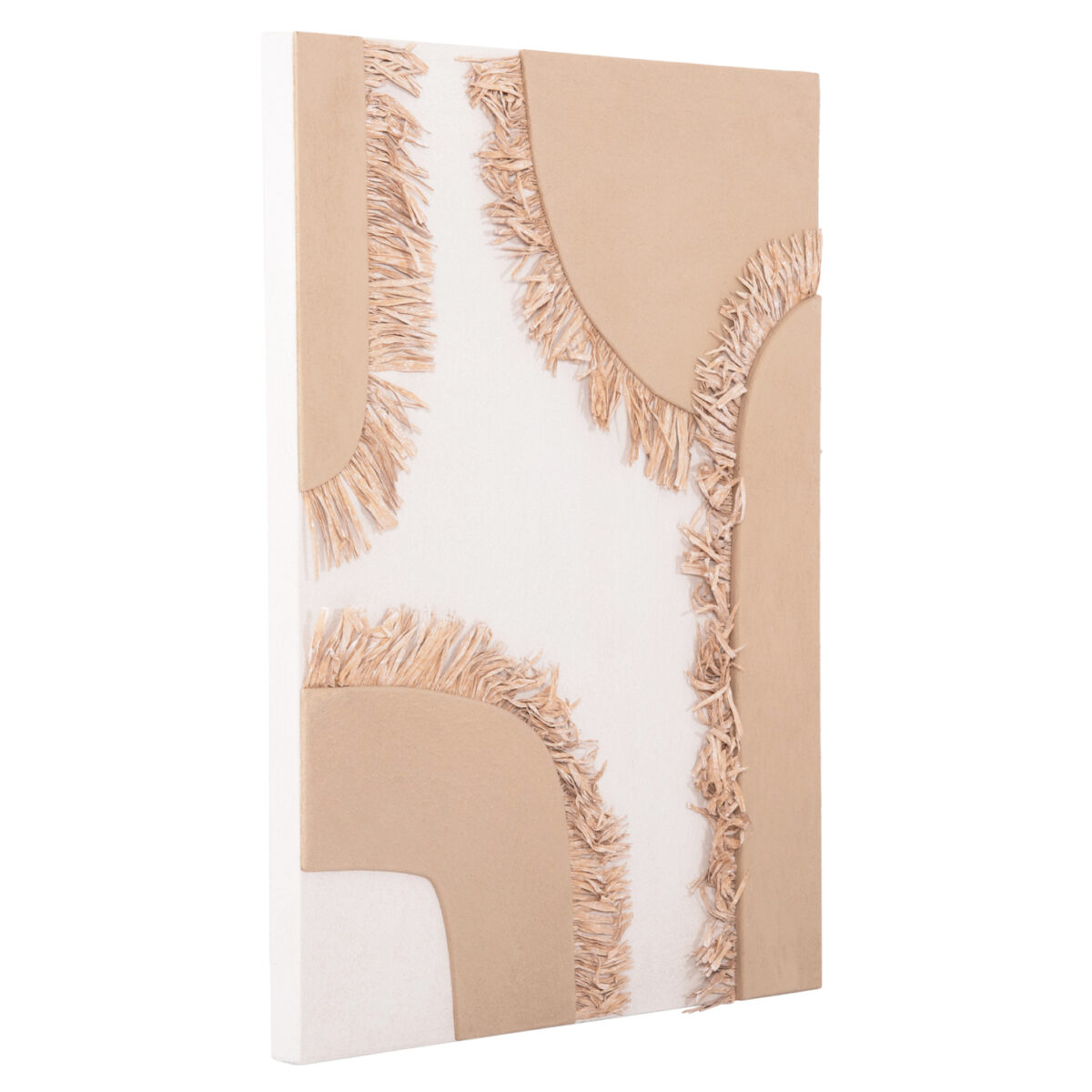 ΠΙΝΑΚΑΣ ΟΡΘΟΓΩΝΙΟΣ ΣΕΙΡΑ SANTORINI HM4533 MDF ΥΠΟΛΕΥΚΟ-ΚΑΦΕ-ΚΡΟΣΙΑ ΜΠΕΖ 60x4,5(πάχος)x80Υεκ - Image 3