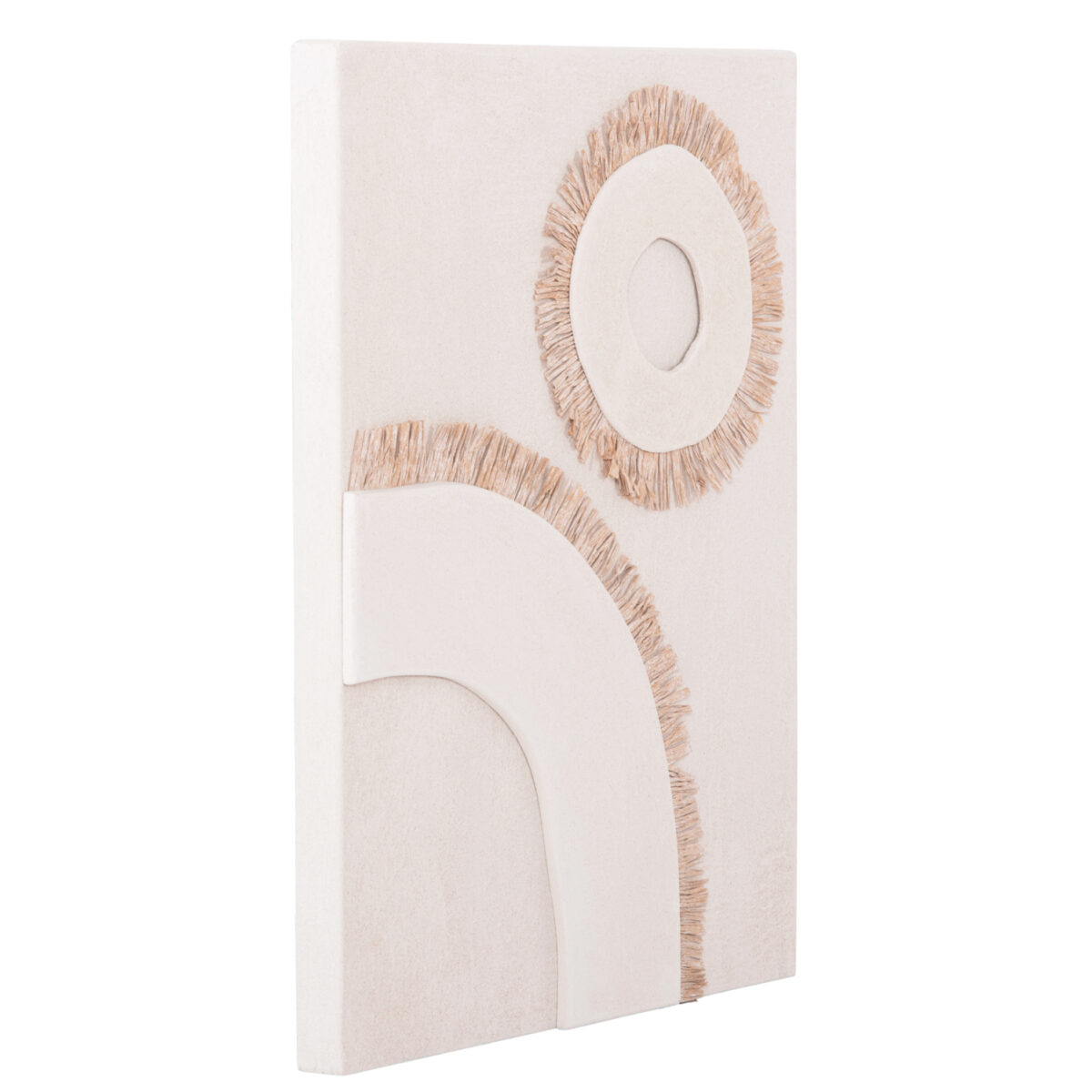 ΠΙΝΑΚΑΣ ΟΡΘΟΓΩΝΙΟΣ ΣΕΙΡΑ SANTORINI HM4534 MDF ΥΠΟΛΕΥΚΟ ΧΡΩΜΑ-ΔΙΑΚΟΣΜΗΣΗ ΜΠΕΖ 48x4,5(πάχος)x60Υεκ. - Image 3