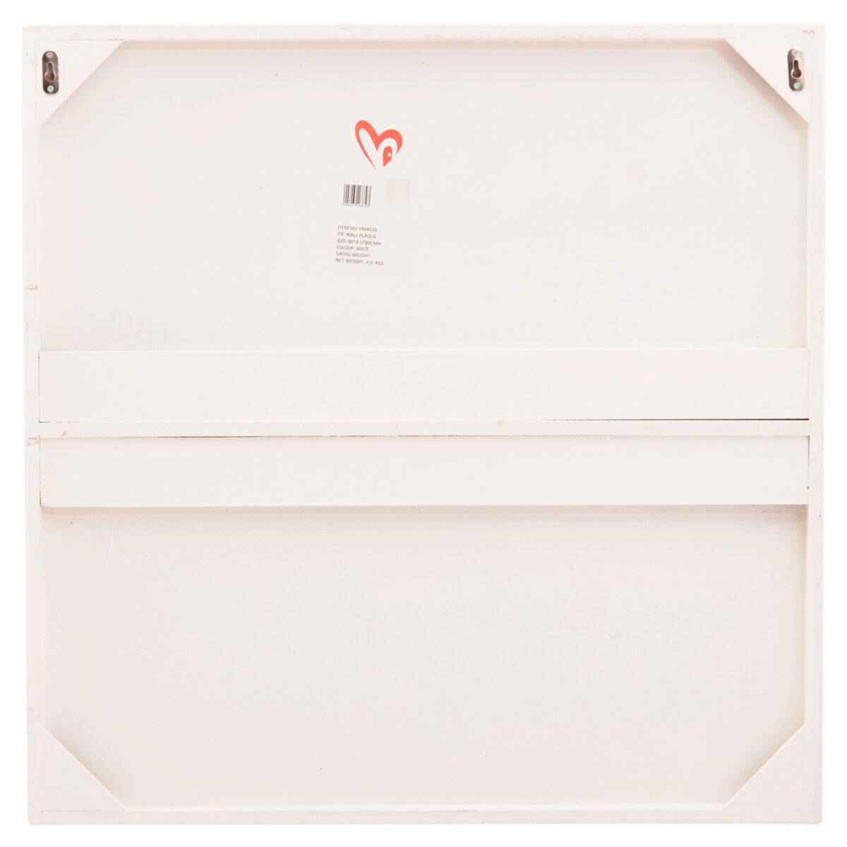 ΠΙΝΑΚΑΣ ΤΕΤΡΑΓΩΝΟΣ ΣΕΙΡΑ SANTORINI HM4516 MDF ΣΕ ΥΠΟΛΕΥΚΟ ΧΡΩΜΑ 80x4,5(πάχος)x80Υεκ. - Image 7