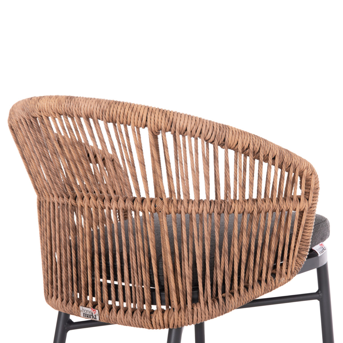ΠΟΛΥΘΡΟΝΑ ΑΛΟΥΜΙΝΙΟΥ ORIN HM6265.01 ΣΚΟΥΡΟ ΓΚΡΙ- P.E.RATTAN ΣΕ ΦΥΣΙΚΟ 58x61x75Υεκ. - Image 8