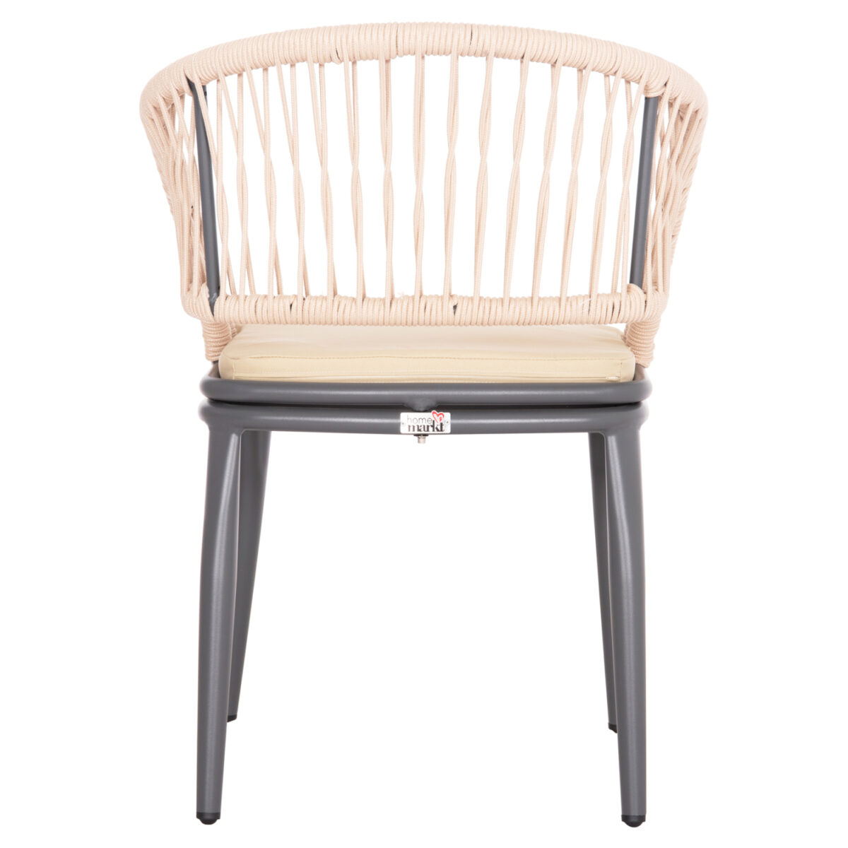 ΠΟΛΥΘΡΟΝΑ ΑΛΟΥΜΙΝΙΟΥ MAGNET HM6287.01 ΣΚΟΥΡΟ ΓΚΡΙ ΜΕ ΚΡΕΜ P.E.ΣΧΟΙΝΙ 59x61x81.5Υεκ - Image 6