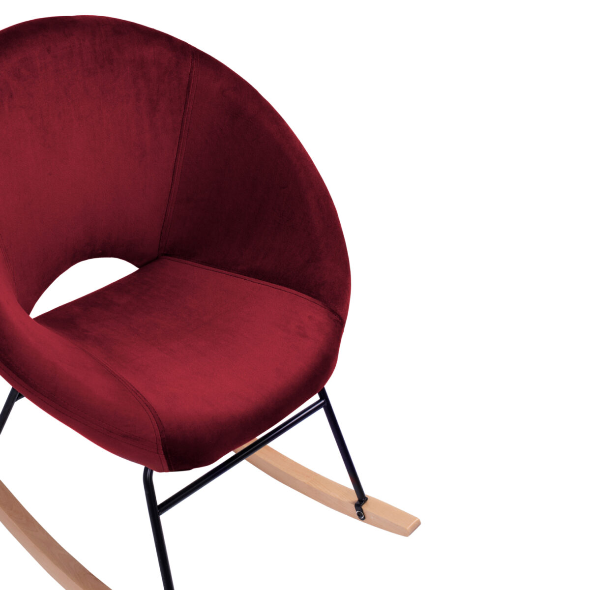 ΠΟΛΥΘΡΟΝΑ ΚΟΥΝΙΣΤΗ PAULINA HM8399.06 ΚΟΚΚΙΝΟ ΒΟΥΡΓΟΥΝΔΙΑΣ ΒΕΛΟΥΔΟ 76X86X76Υ εκ. - Image 8