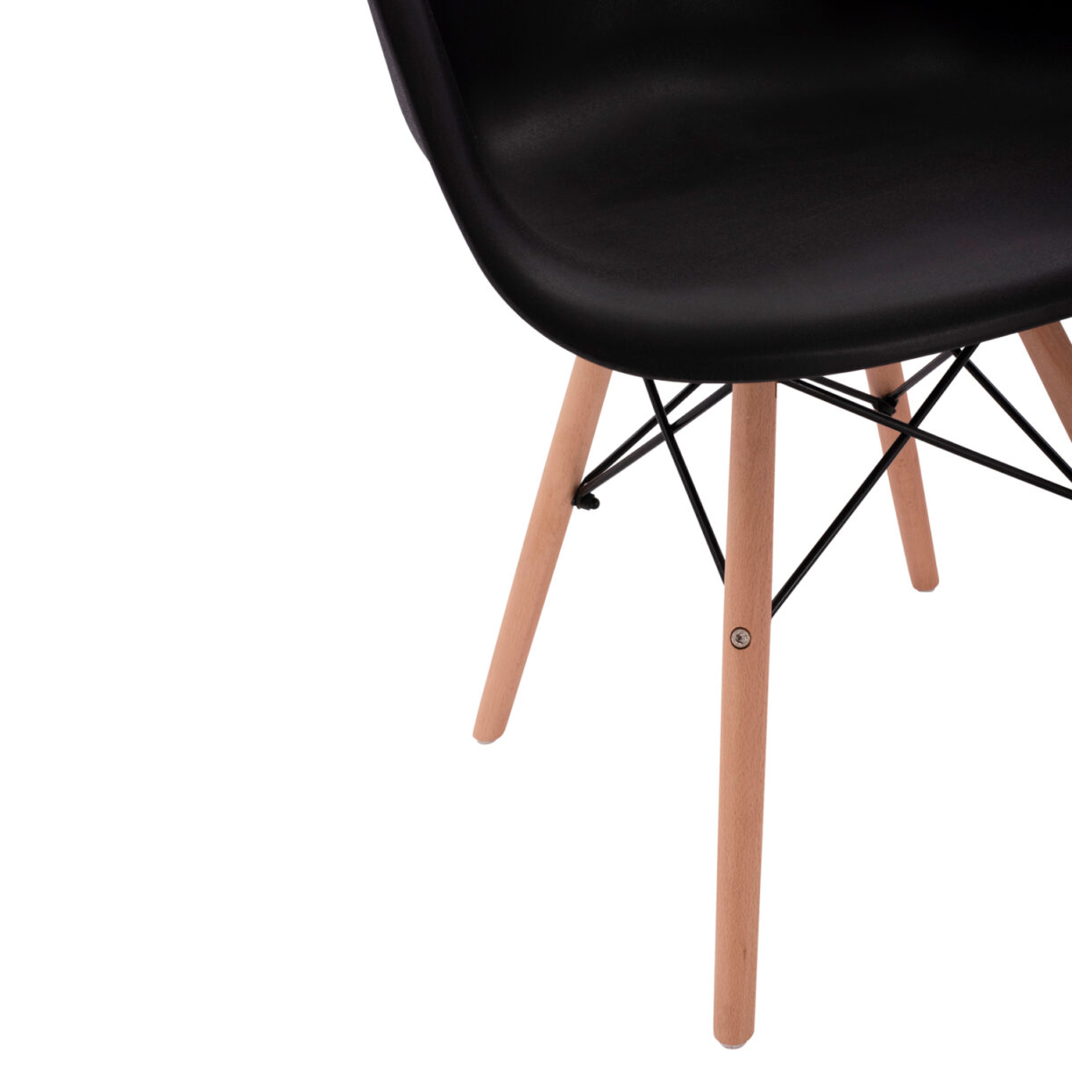 ΠΟΛΥΘΡΟΝΑ ΜΕ ΞΥΛΙΝΑ ΠΟΔΙΑ & ΚΑΘΙΣΜΑ ΜΑΥΡΟ MIRTO HM005.02  64x60x81 εκ. - Image 10