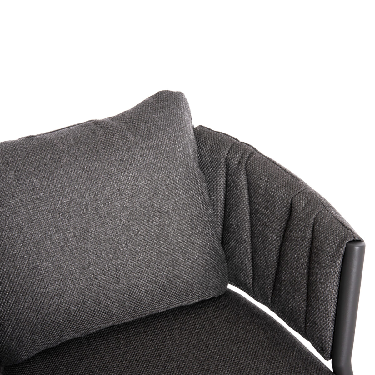 ΠΟΛΥΘΡΟΝΑ ΤΡΑΠΕΖΑΡΙΑΣ SHANKS HM6207.01 ΣΚΟΥΡΟ ΓΚΡΙ ΑΛΟΥΜ. & OLEFIN ΥΦΑΣΜΑ 62x60x75-80Υεκ - Image 9