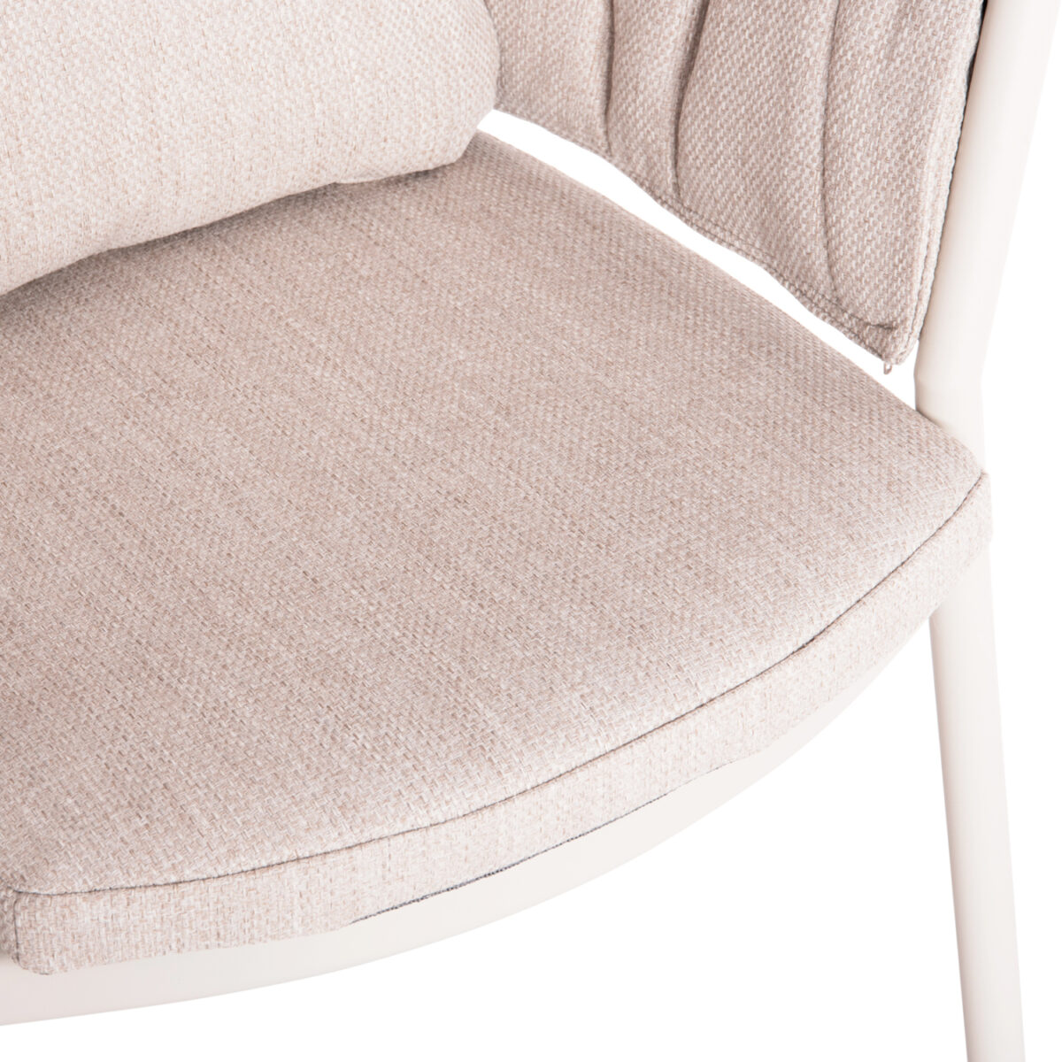 ΠΟΛΥΘΡΟΝΑ ΤΡΑΠΕΖΑΡΙΑΣ SHANKS HM6207.02 ΚΡΕΜ ΑΛΟΥΜ. & ΜΠΕΖ OLEFIN ΥΦΑΣΜΑ 63x60.5x75-77Υεκ - Image 7