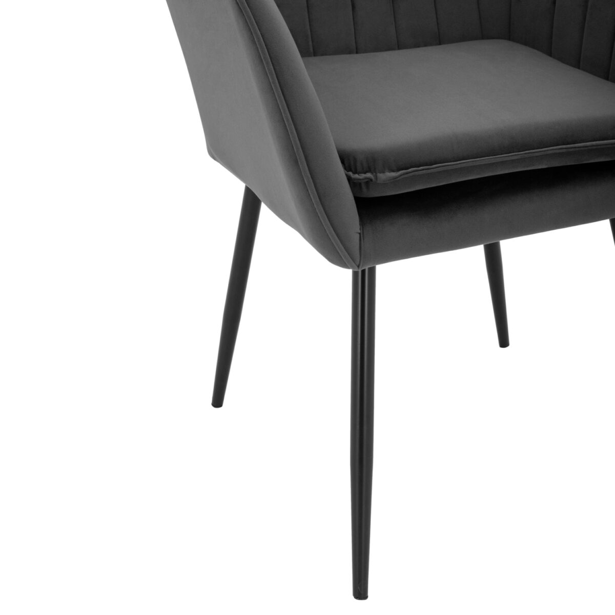 ΠΟΛΥΘΡΟΝΑΚΙ SAWYER ΒΕΛΟΥΔΟ ΓΚΡΙ ΜΕ ΜΑΥΡΑ ΠΟΔΙΑ HM8523.11 53x60x76Y εκ. - Image 9