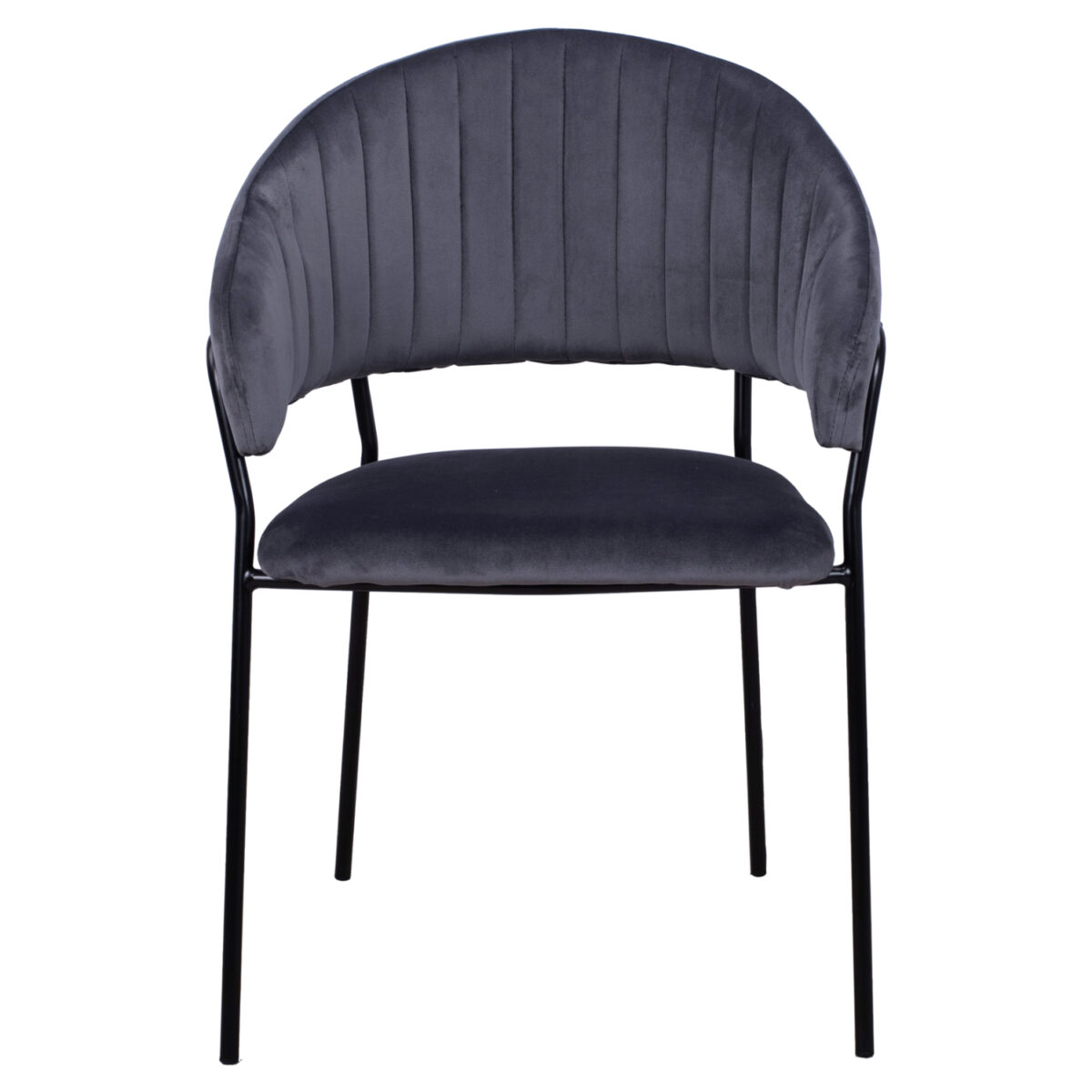 ΠΟΛΥΘΡΟΝΑΚΙ THEODORE HM8520.01 ΑΠΟ ΒΕΛΟΥΔΟ ΓΚΡΙ ΜΕ ΜΕΤΑΛΛΙΚΟ ΣΚΕΛΕΤΟ 55x50x82Υ εκ. - Image 3