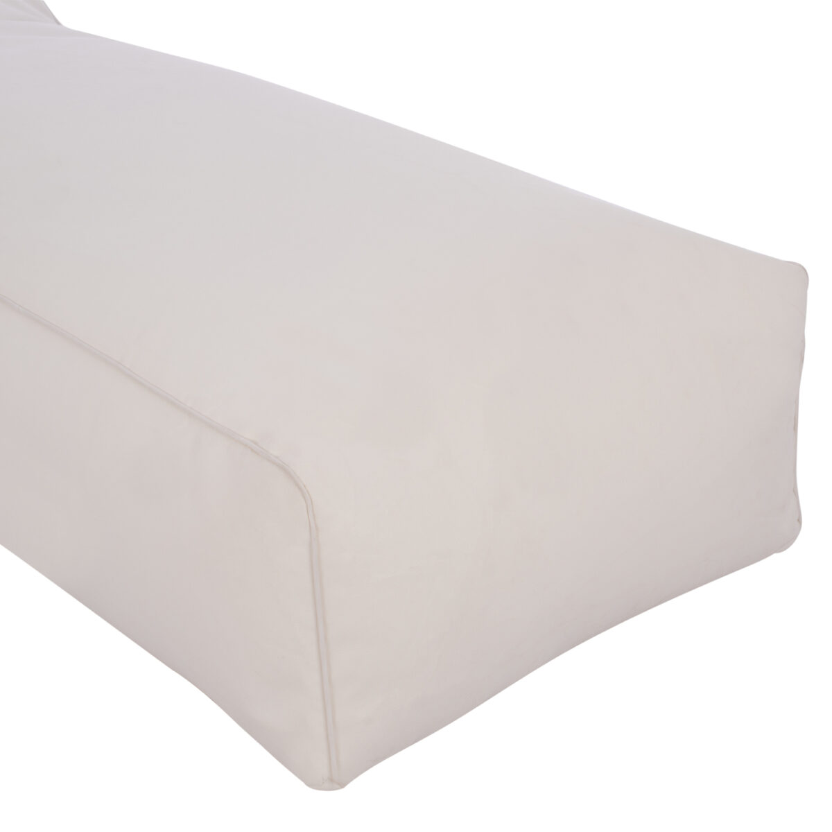 ΠΟΥΦ ΞΑΠΛΩΣΤΡΑ WADELIN HM5774.11 ΜΕ TEXTILINE ΛΕΥΚΟ 190x80x40-60Υ εκ. - Image 6