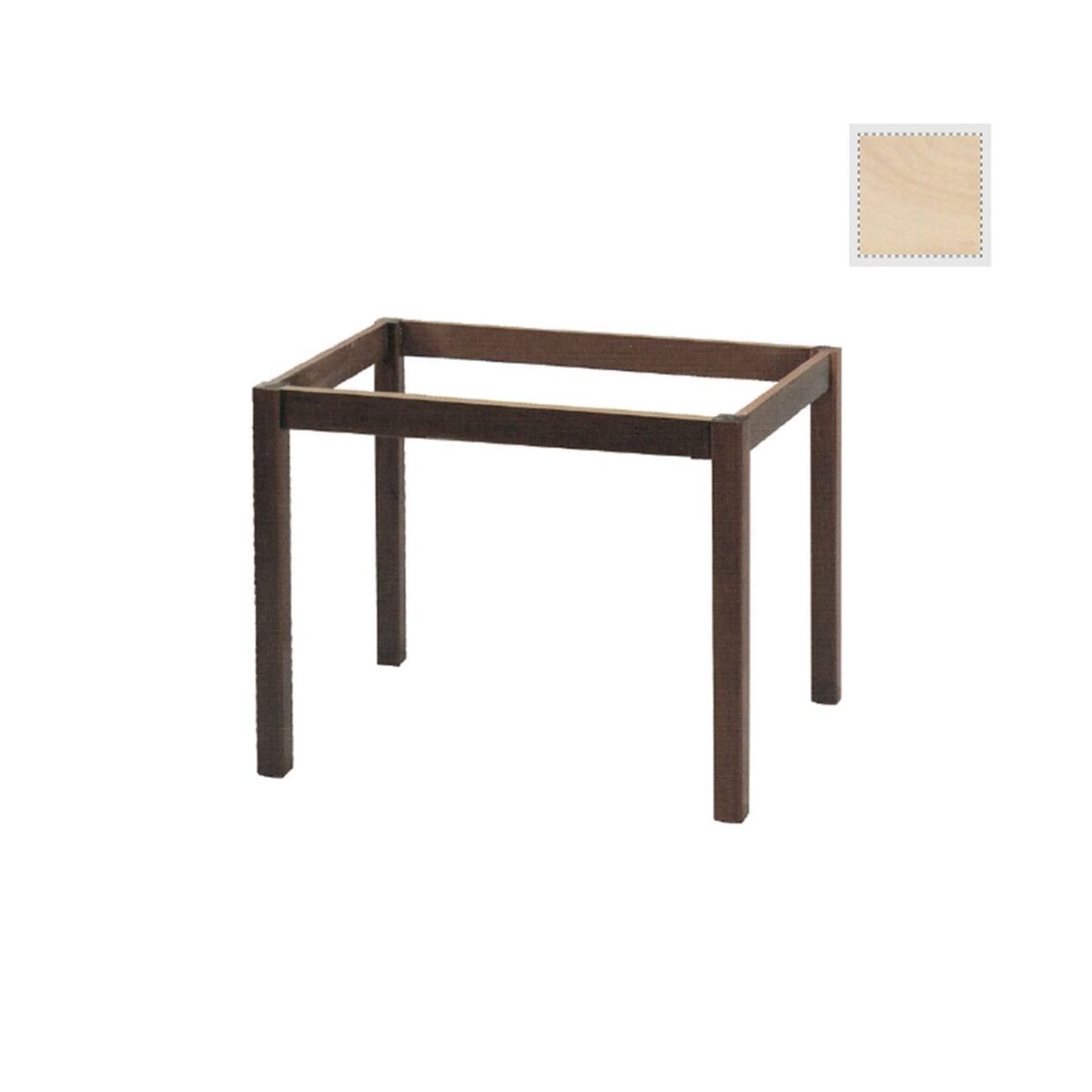 ΚΑΦΕΝΕΙΟΥ Βαφή Τραπεζιού Οξιά Λυόμενη για Επιφάνεια 80x120cm Άβαφη - Image 2