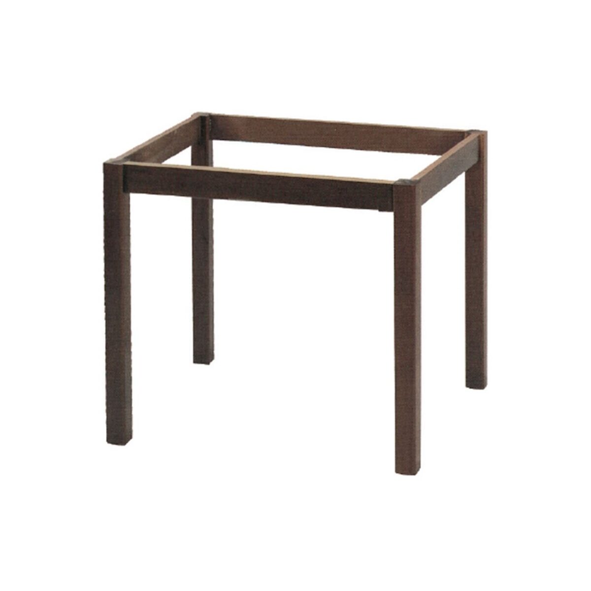 ΚΑΦΕΝΕΙΟΥ Βάση Τραπεζιού Οξιά Λυόμενο για Επιφάνεια 60x60cm, Βαφή Εμποτισμού Καρυδί - Image 2