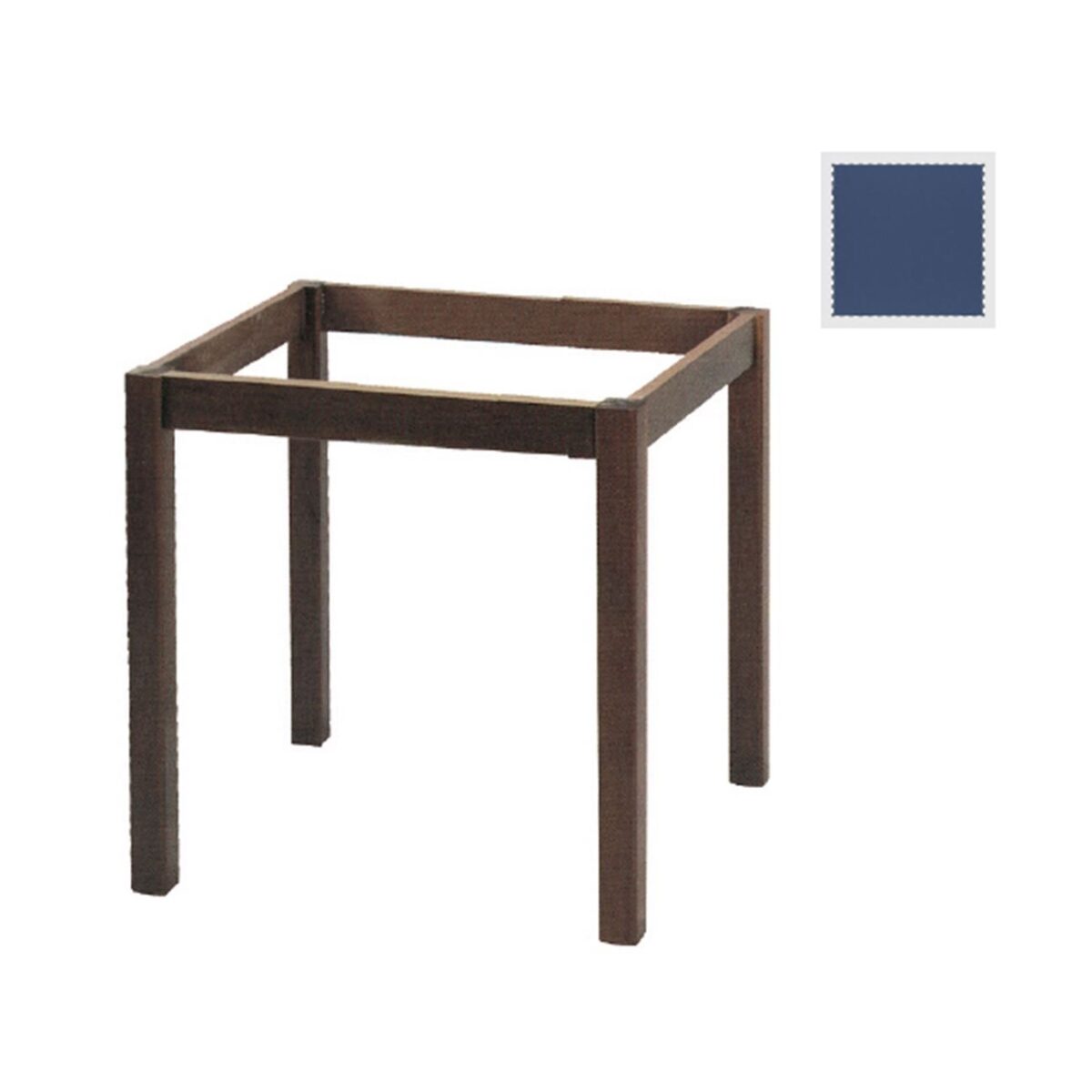 ΚΑΦΕΝΕΙΟΥ Βάση Τραπεζιού Οξιά Λυόμενη για Επιφάνεια 80x80cm, Βαφή Εμποτισμού Ανιλίνη Μπλε - Image 2