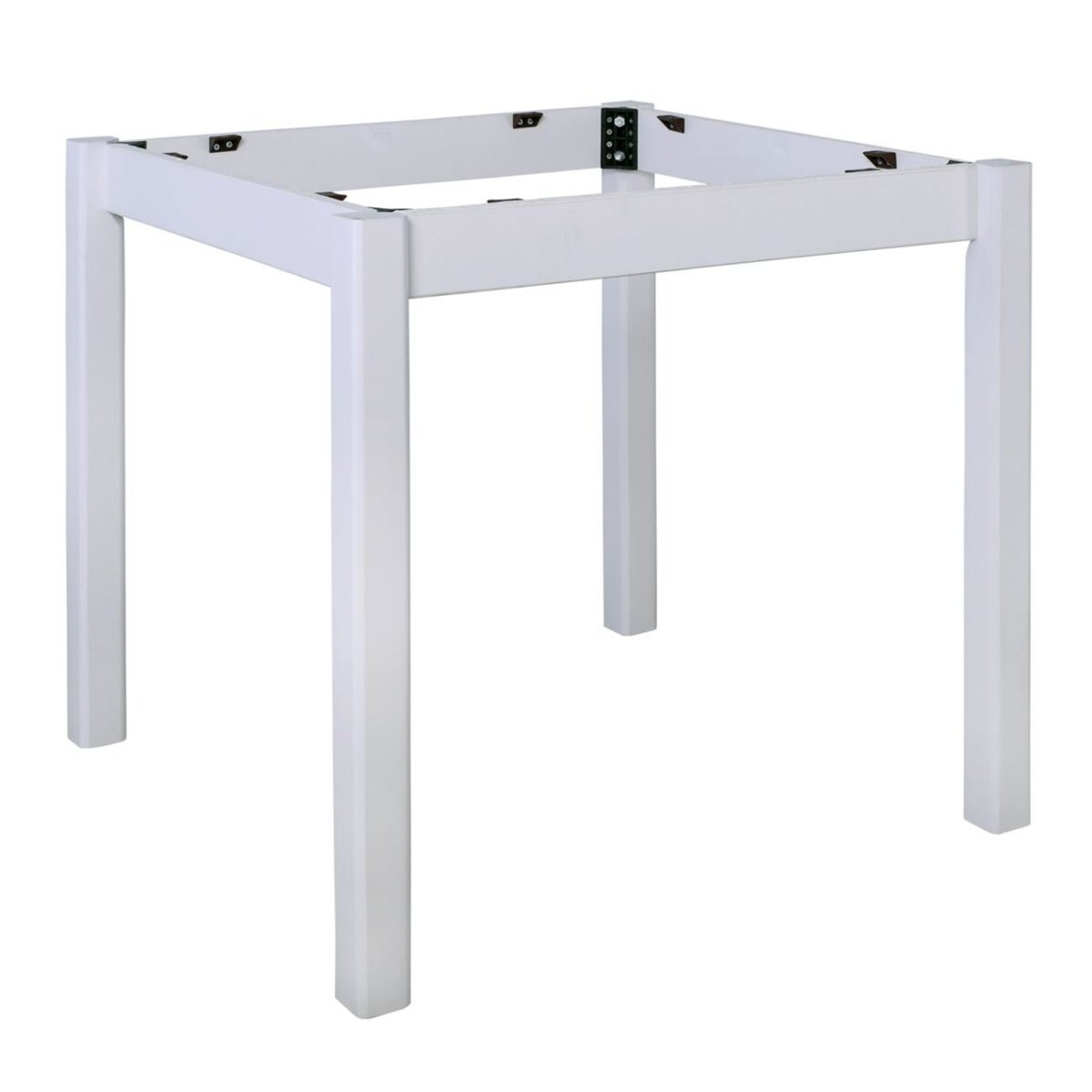 ΚΑΦΕΝΕΙΟΥ Βάση Τραπεζιού Οξιά Λυόμενη για Επιφάνεια 60x60cm, Βαφή Εμποτισμού Λάκα Άσπρο - Image 2