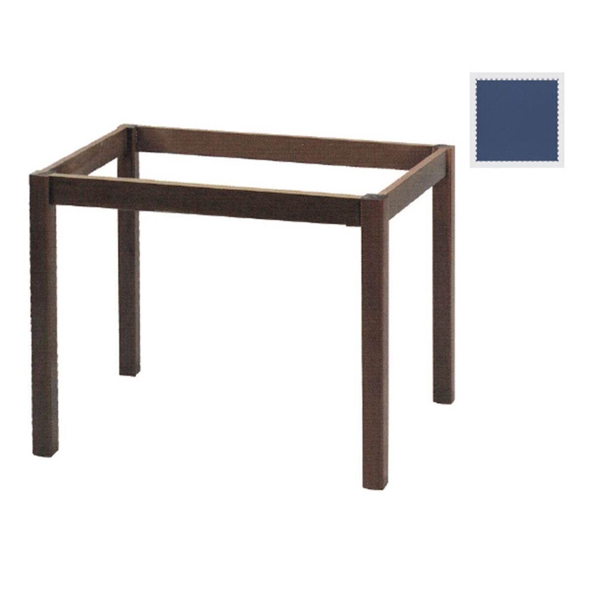 ΚΑΦΕΝΕΙΟΥ Βάση Τραπεζιού Οξιά Λυόμενη για Επιφάνεια 80x120cm Βαφή Ανιλίνη Εμποτισμού  Μπλε - Image 2