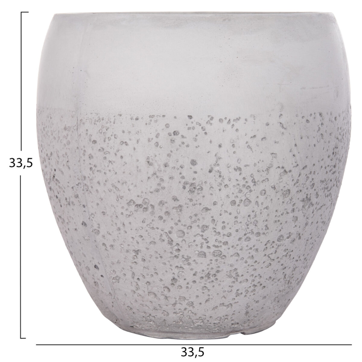 ΣΕΤ 3ΤΜΧ ΓΛΑΣΤΡΕΣ ΣΕΙΡΑ GARDENER HM4718 FIBERCLAY ΛΕΥΚΟ Φ55x54Υεκ - Image 5